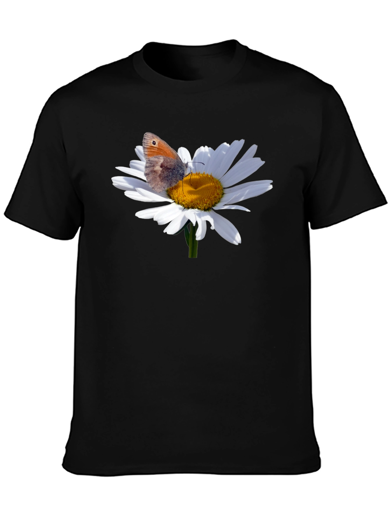 Daisy Butterfly Graphic T-Shirt - Nature Inspired Tee