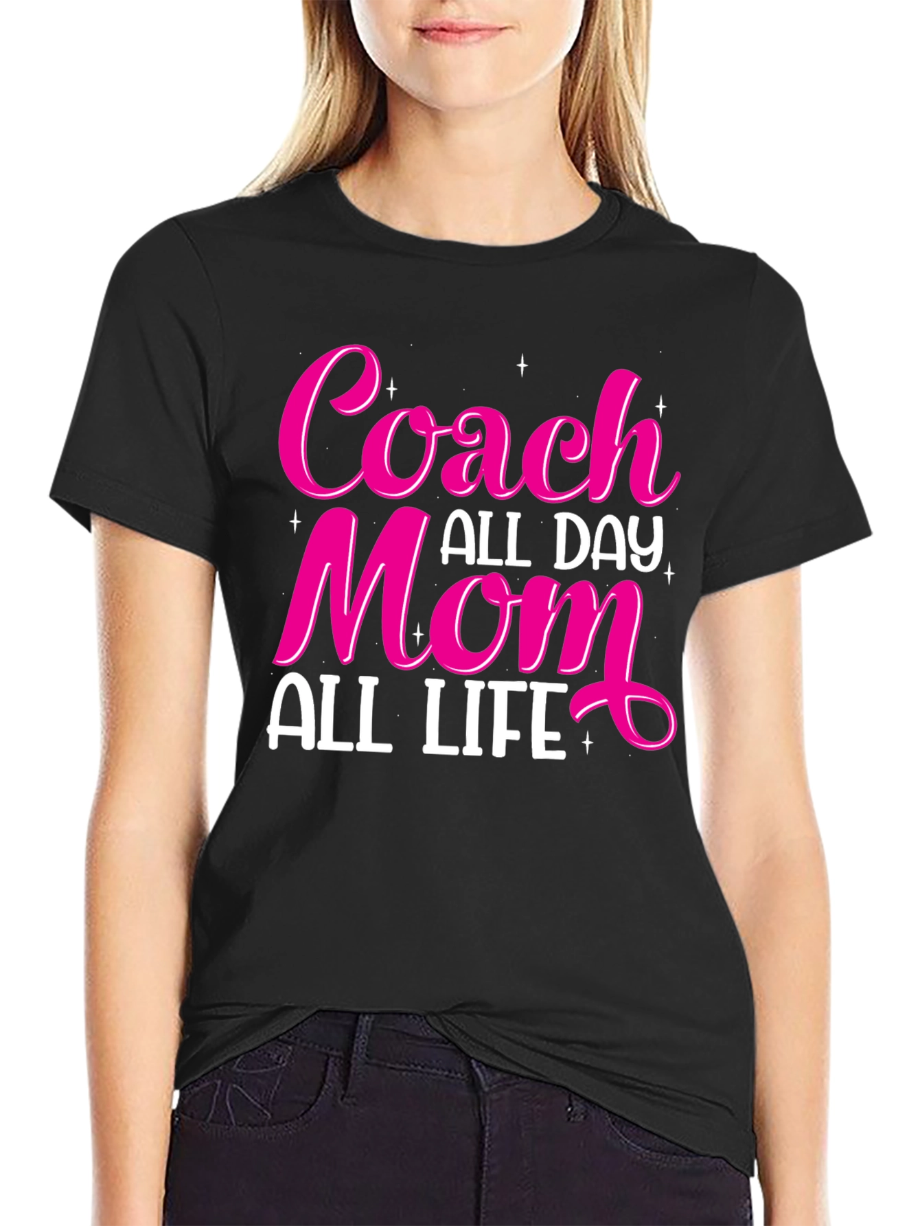 Coach Mom All Day All Life Graphic Tee