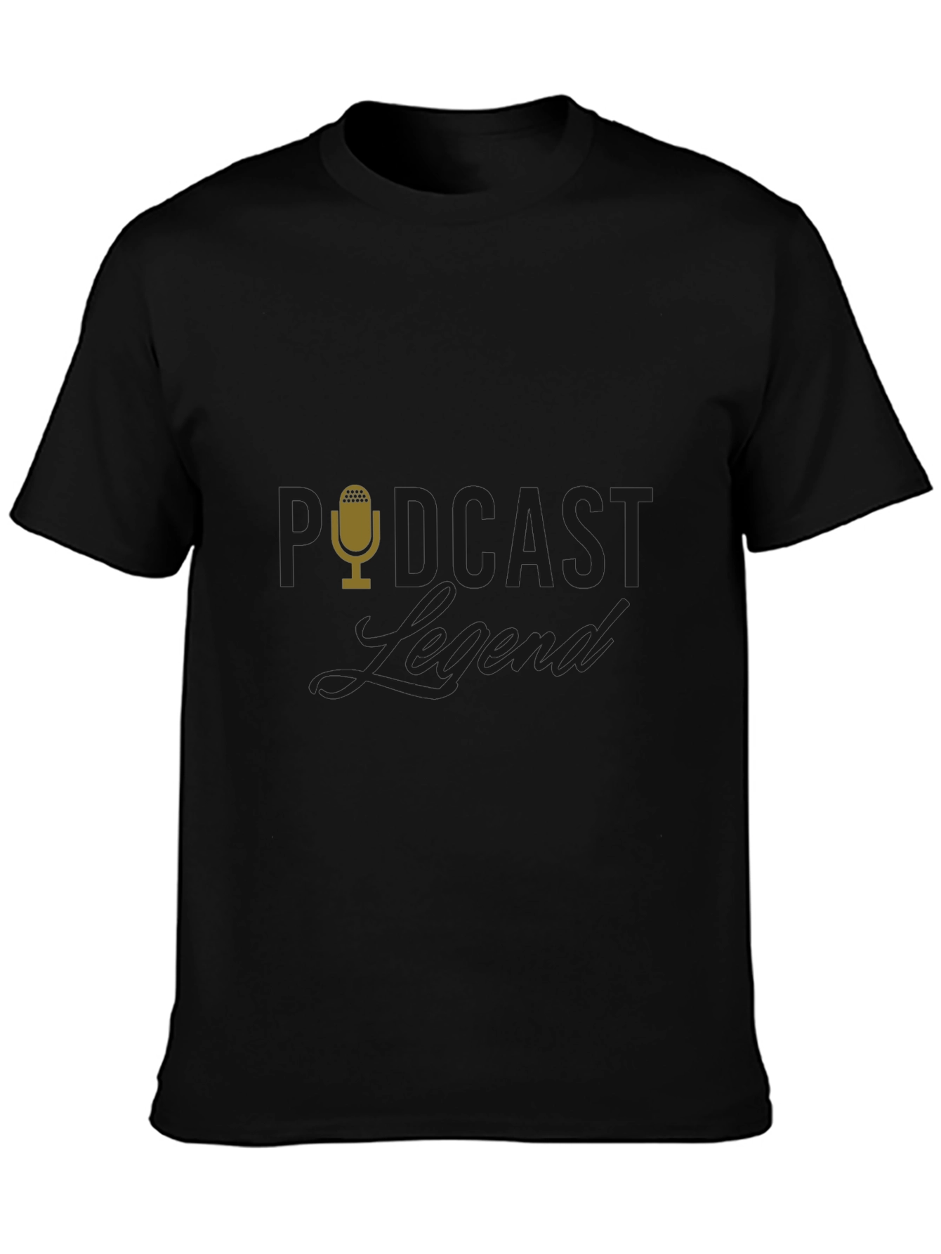 Podcast Legend Black T-Shirt