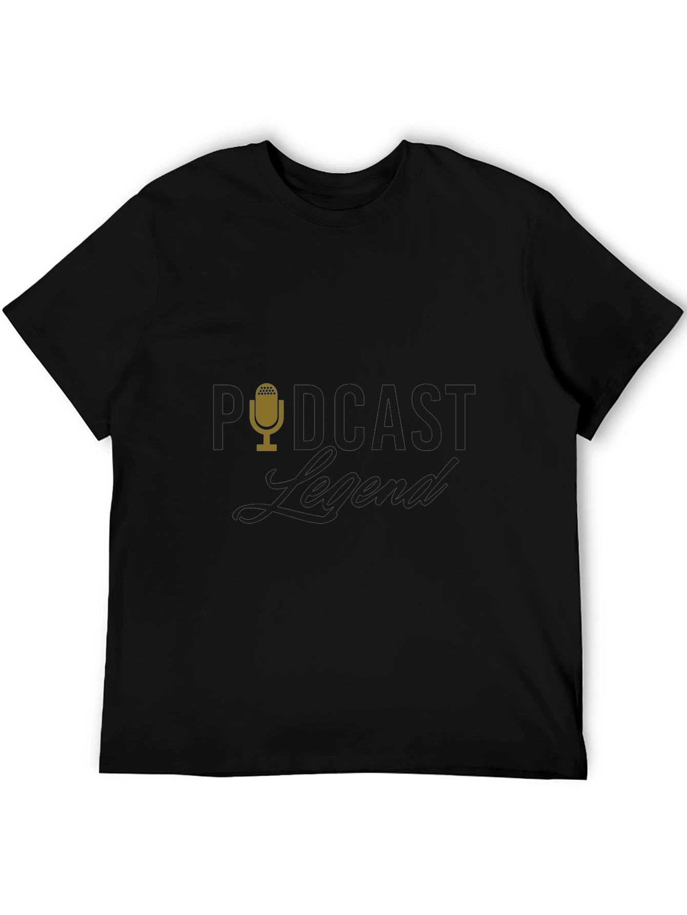 Podcast Legend Black T-Shirt