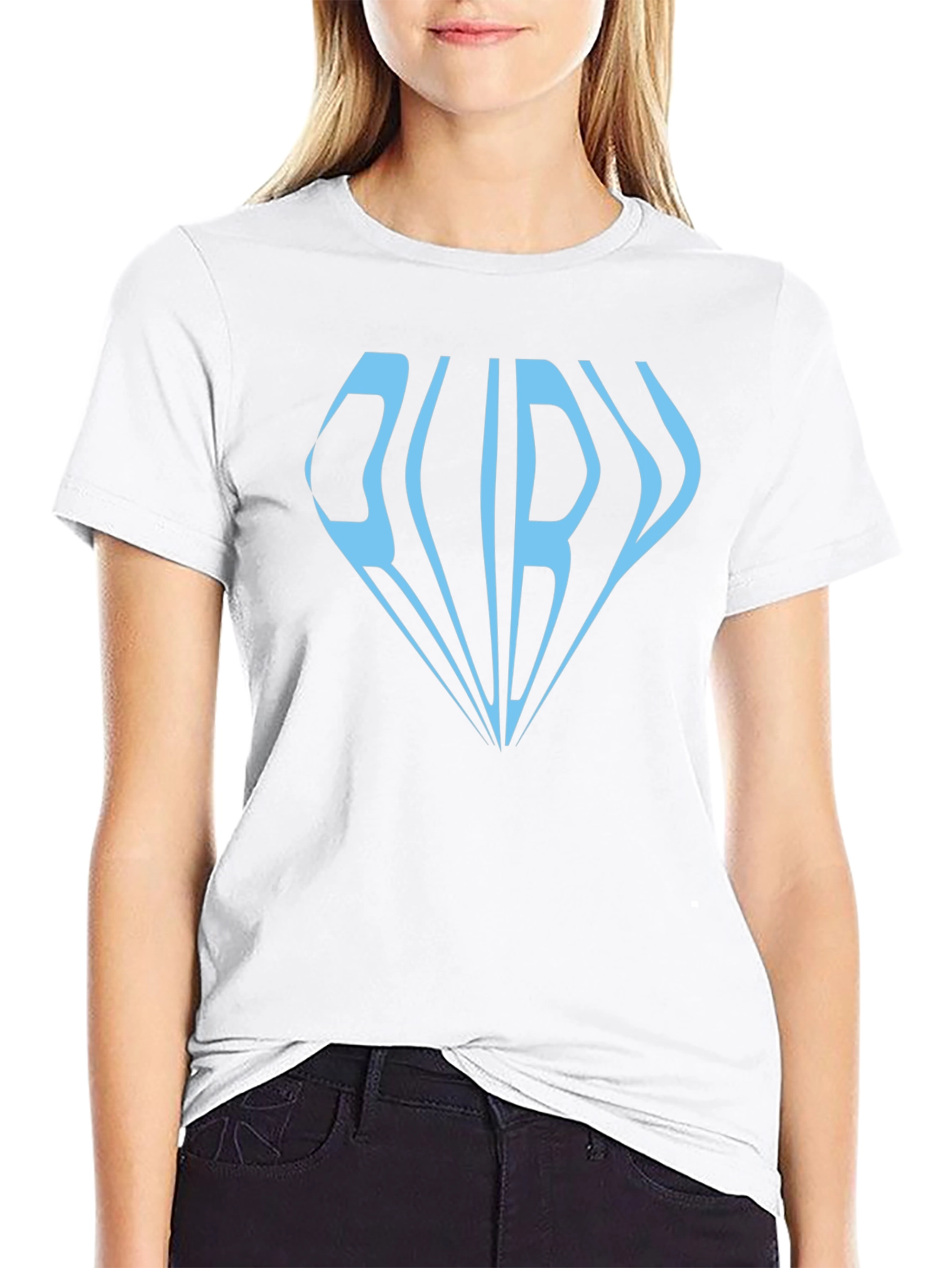 Ruby Diamond Graphic Print Black T-Shirt