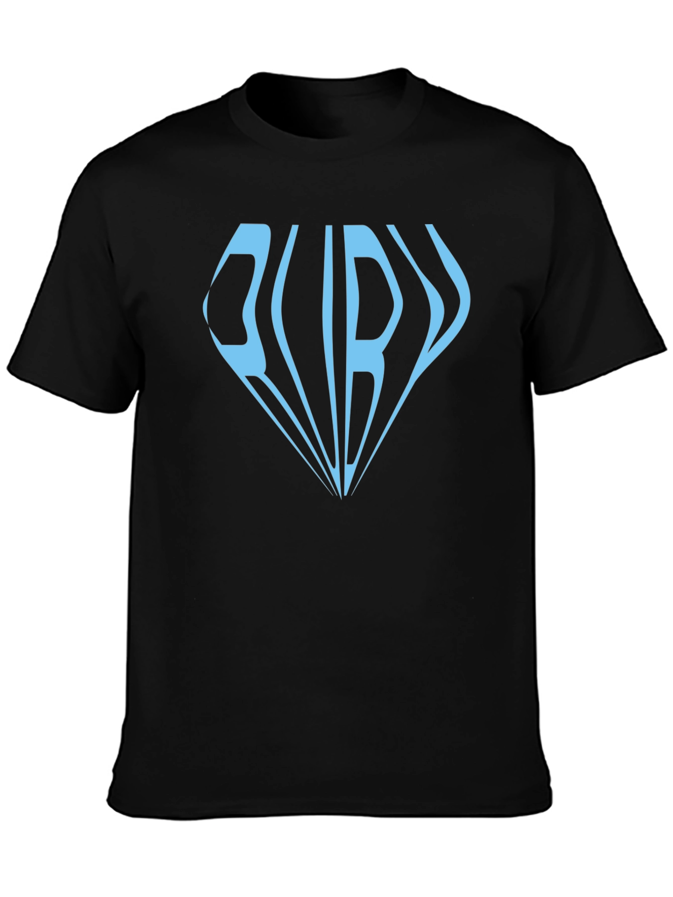 Ruby Diamond Graphic Print Black T-Shirt