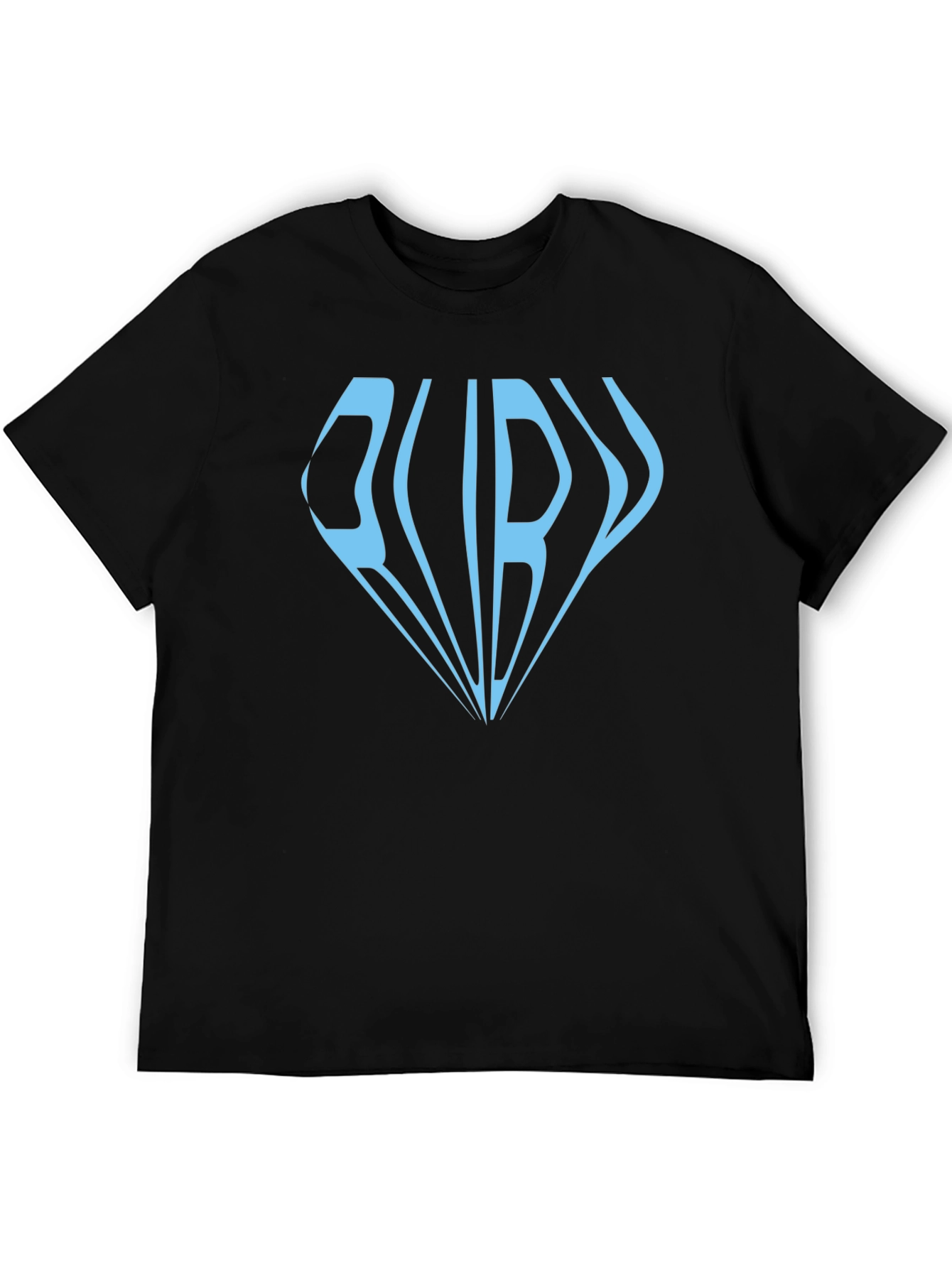 Ruby Diamond Graphic Print Black T-Shirt