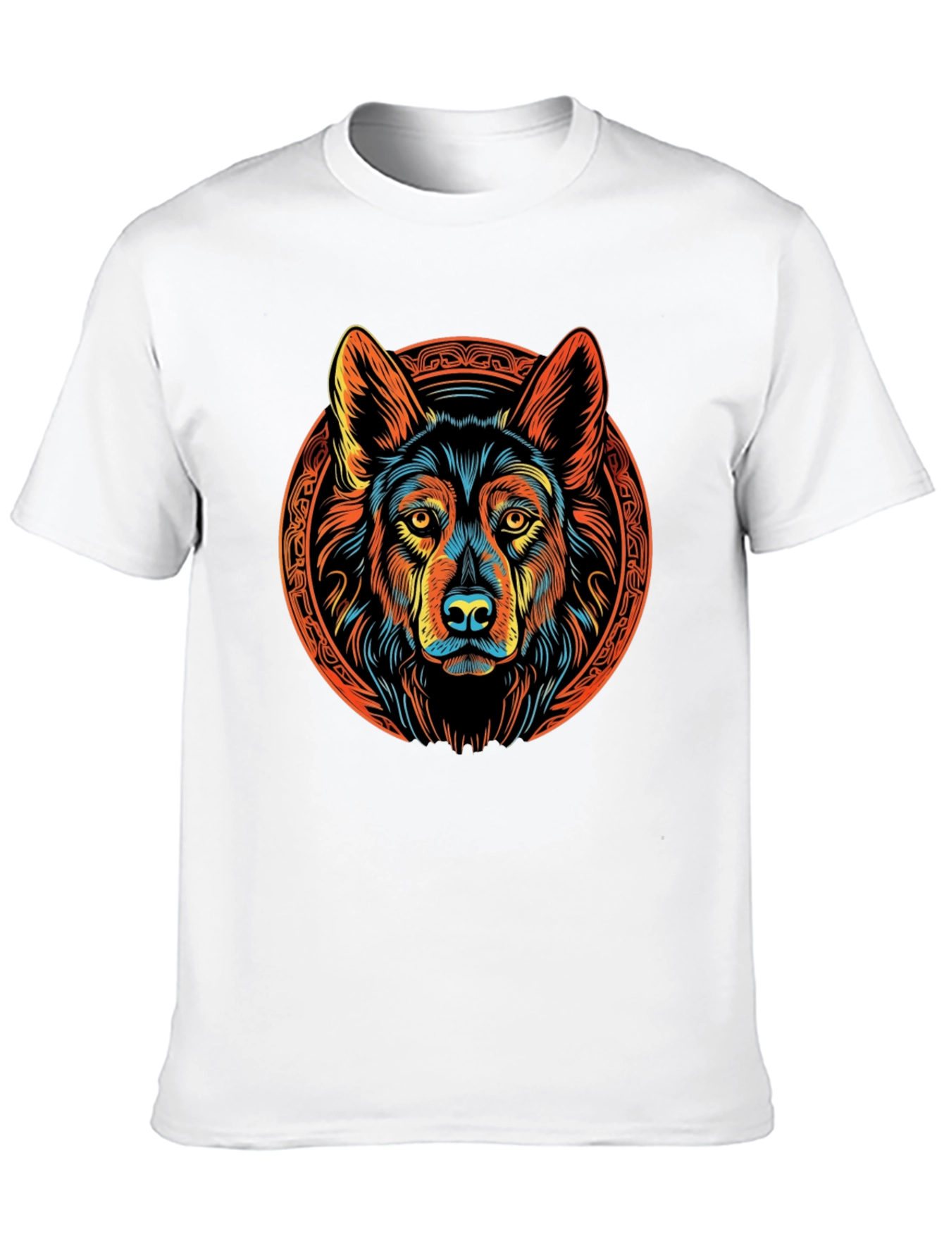 Wolf Graphic Tee - Vibrant Design