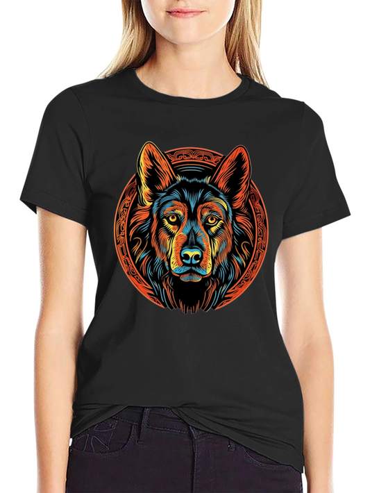 Wolf Graphic Tee - Vibrant Design