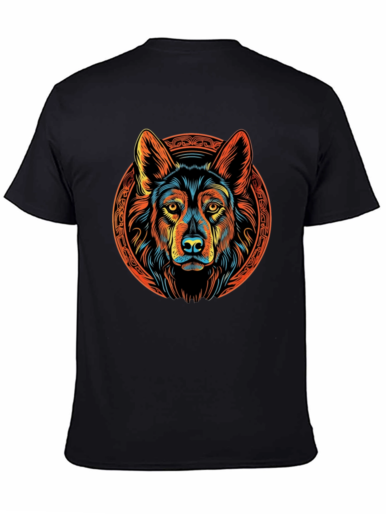 Wolf Graphic Tee - Vibrant Design