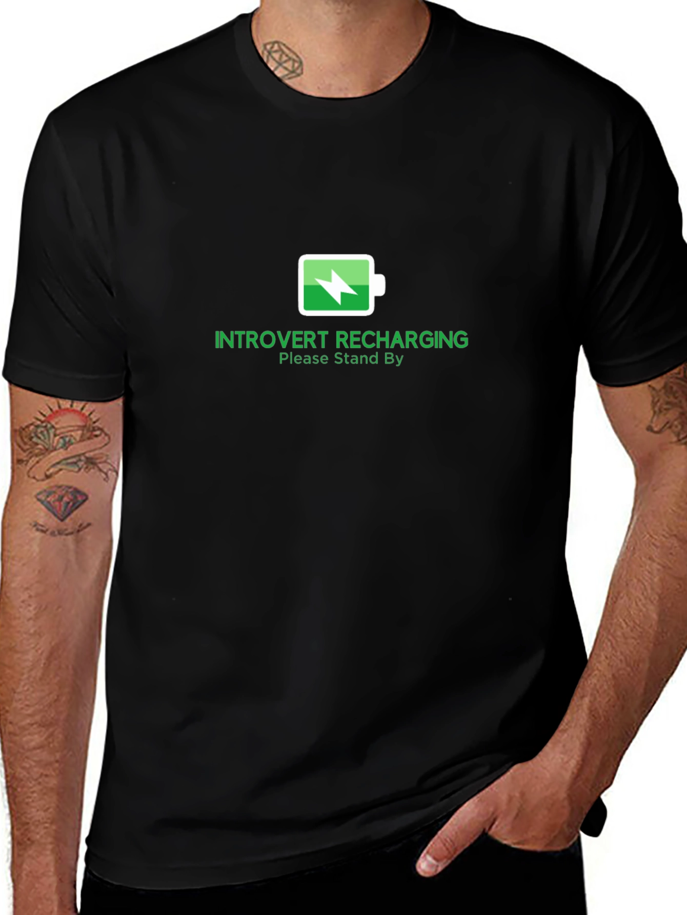 Introvert Recharging T-Shirt - Soft Cotton Tee