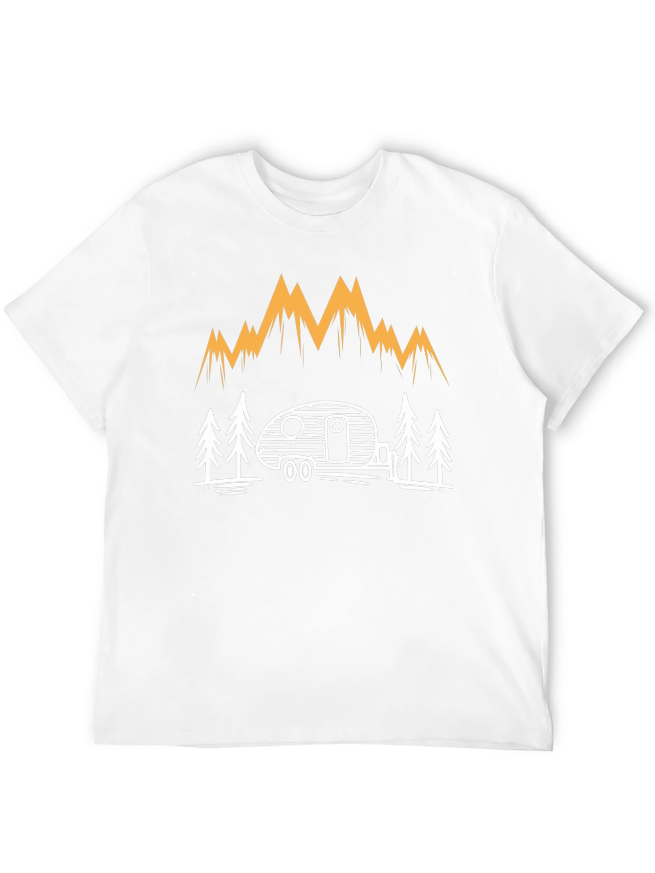 Camping Adventure T-Shirt - Mountain & Camper Design
