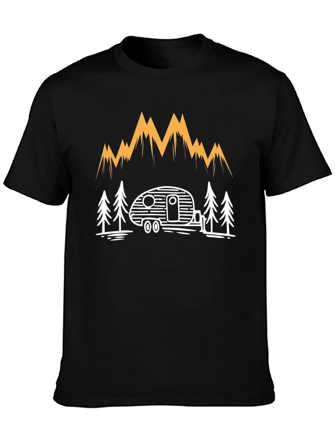 Camping Adventure T-Shirt - Mountain & Camper Design