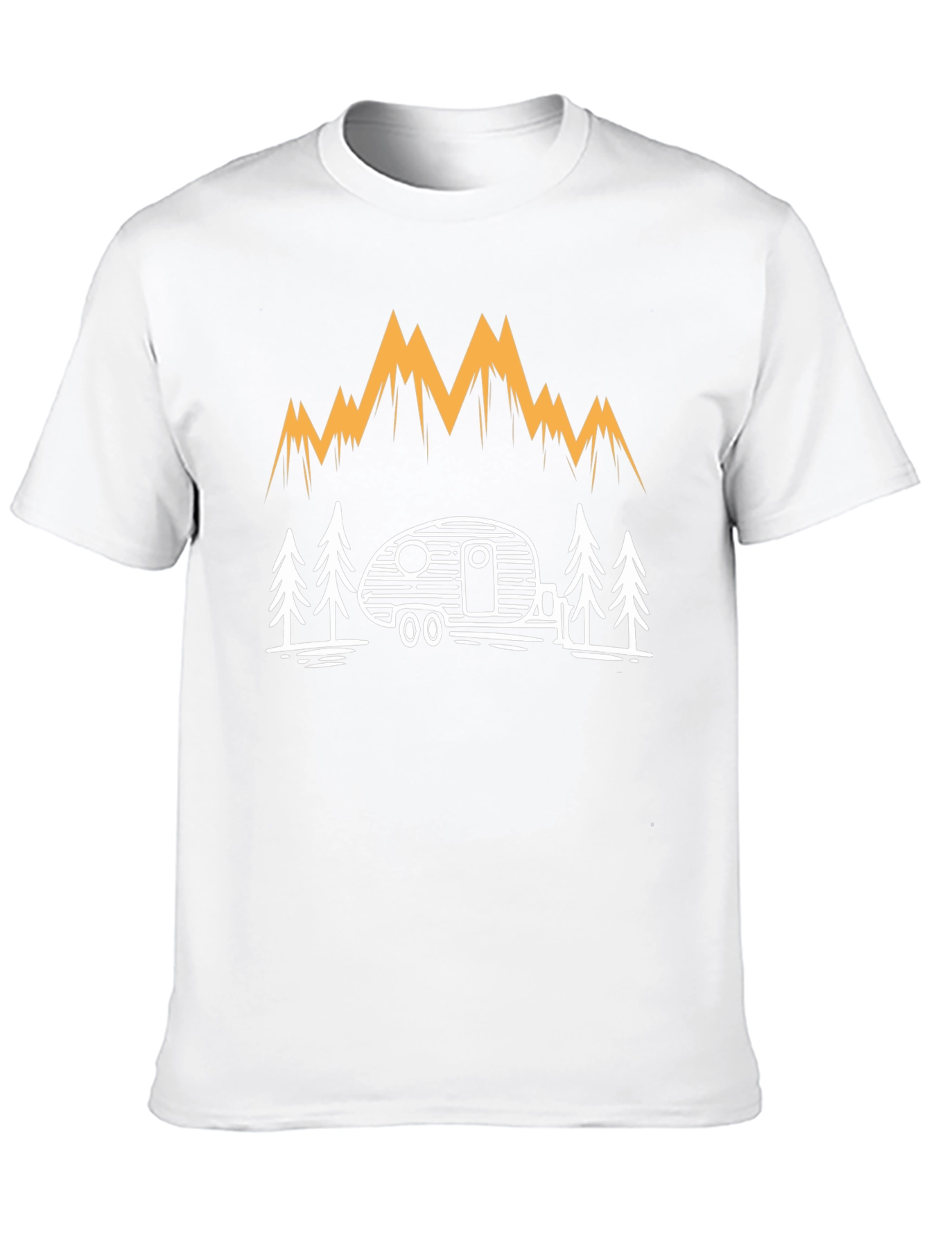 Camping Adventure T-Shirt - Mountain & Camper Design