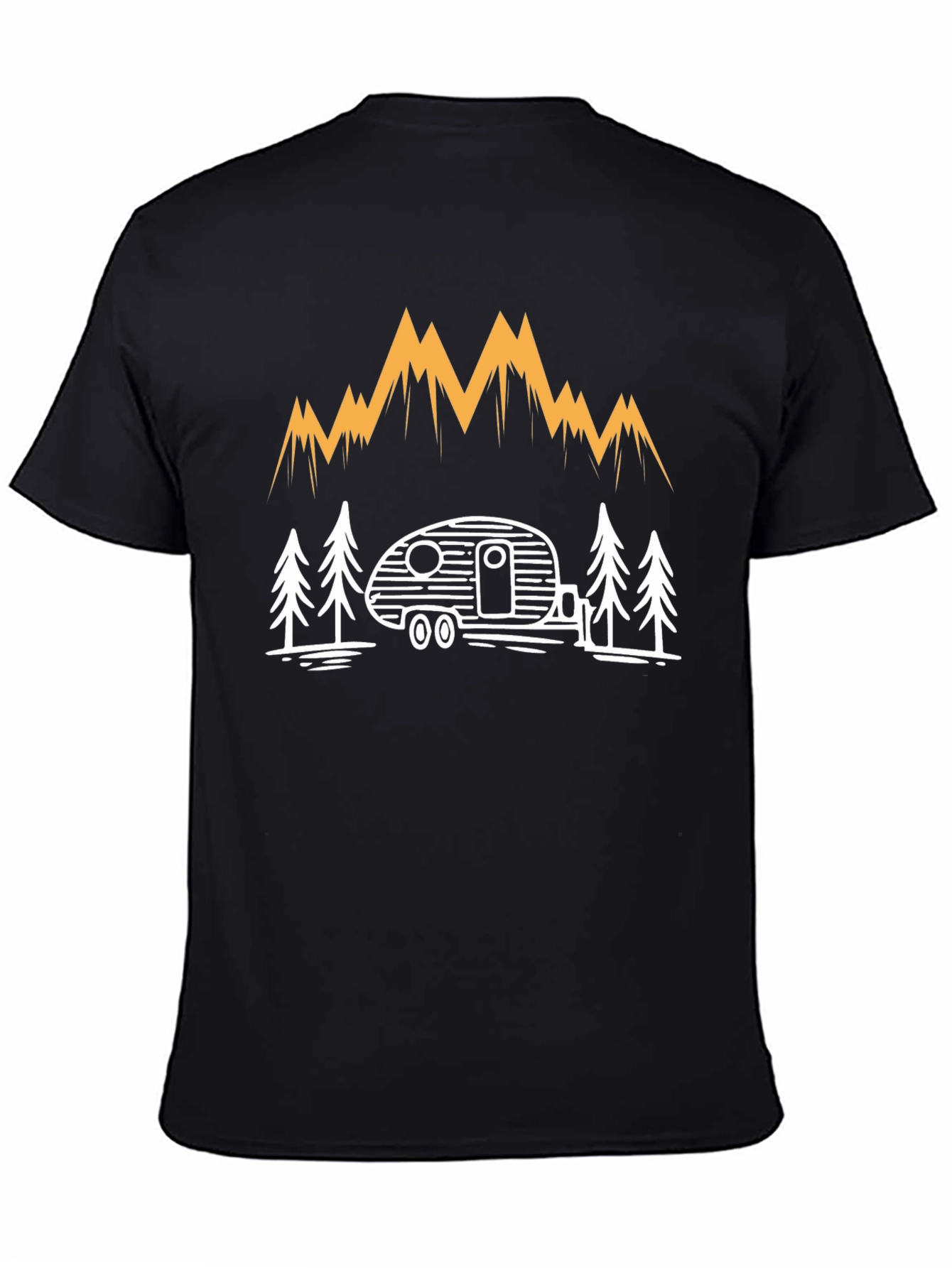 Camping Adventure T-Shirt - Mountain & Camper Design