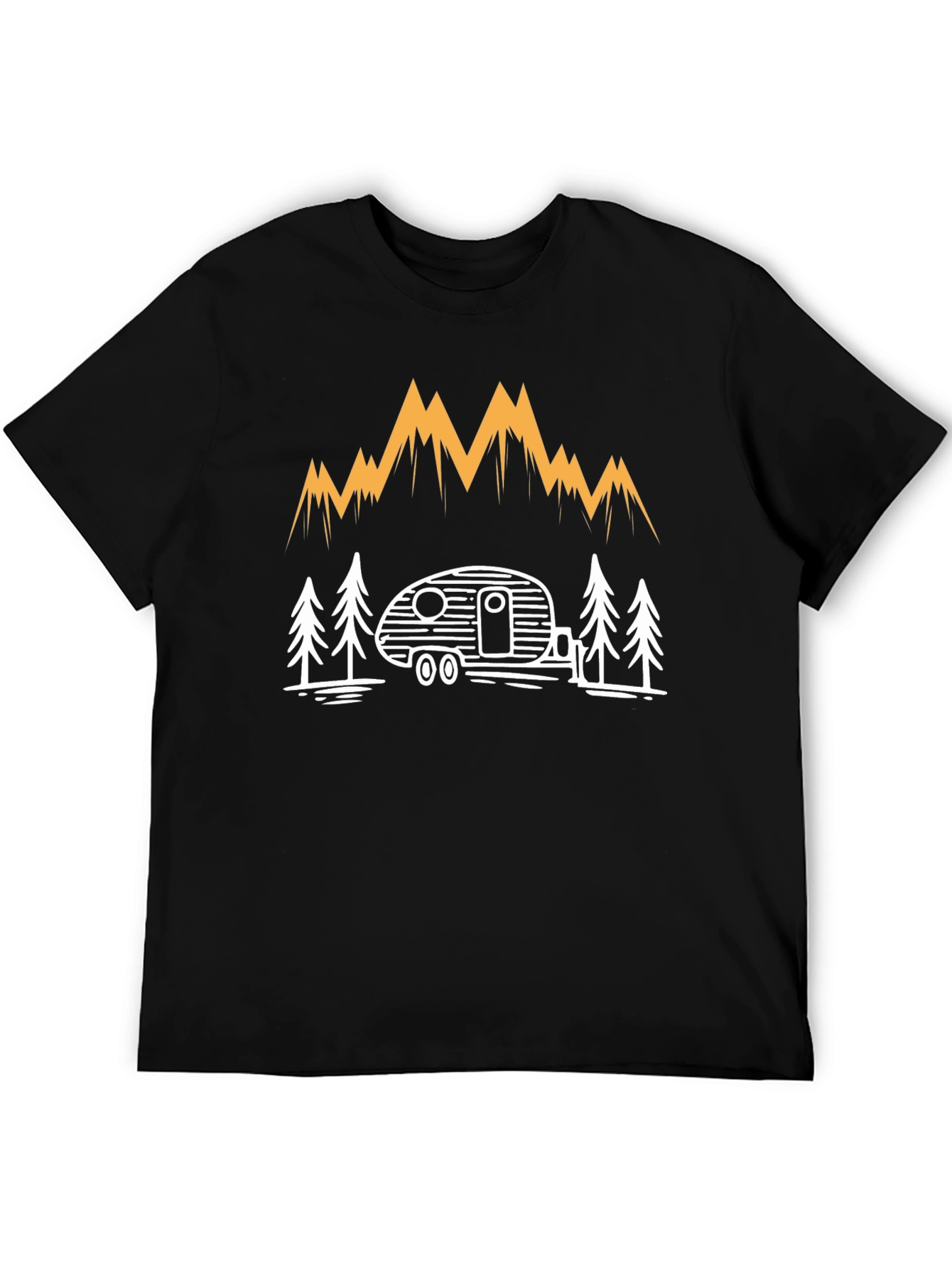 Camping Adventure T-Shirt - Mountain & Camper Design