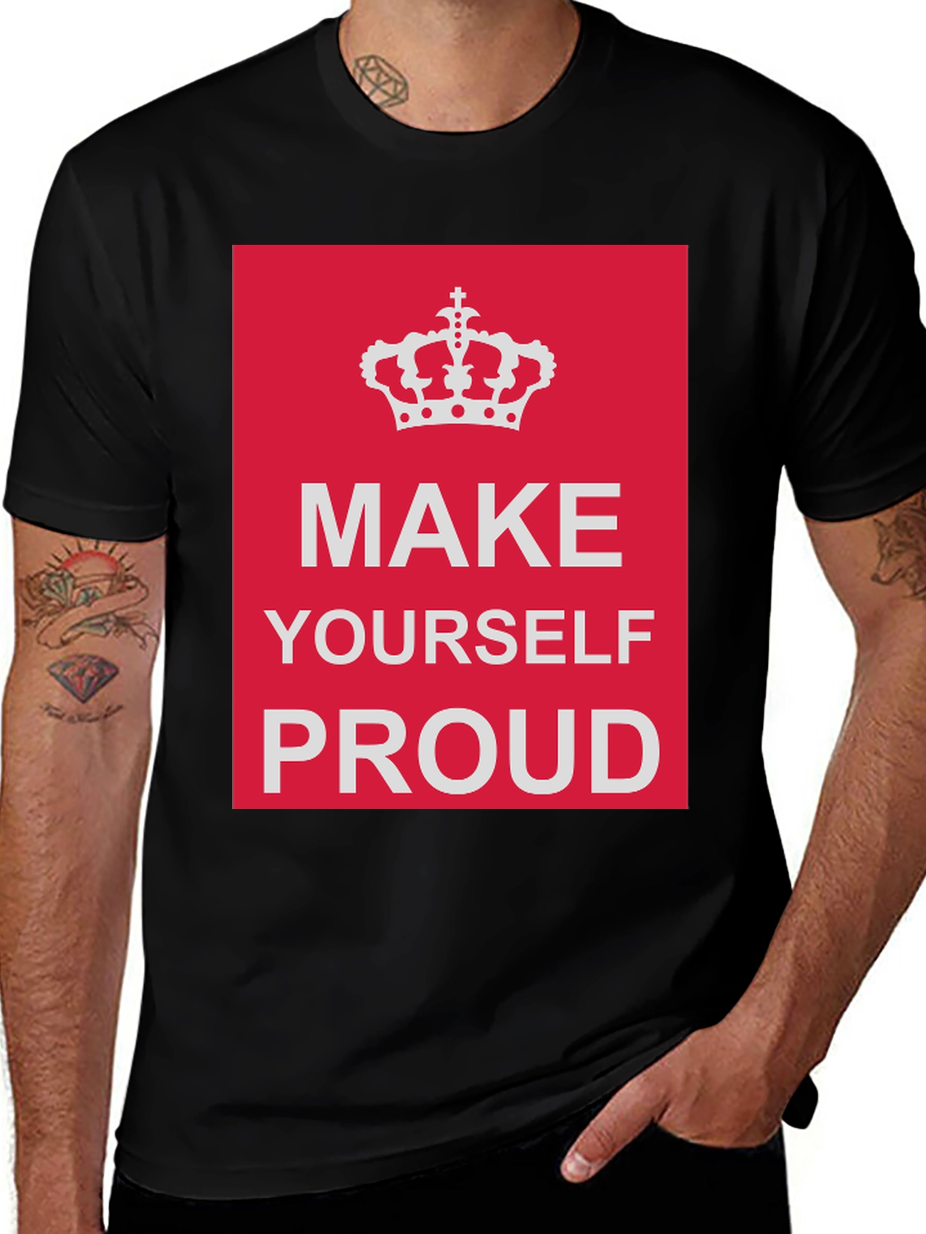 Motivational Graphic T-Shirt: Make Yourself Proud