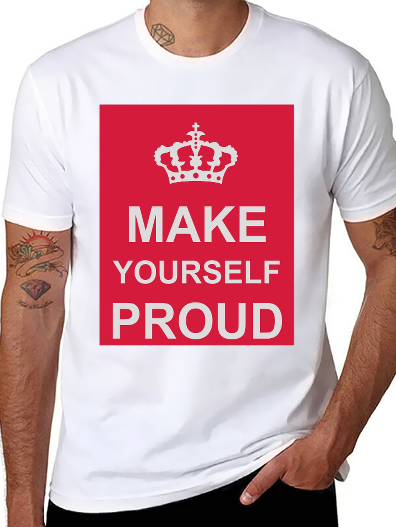 Motivational Graphic T-Shirt: Make Yourself Proud