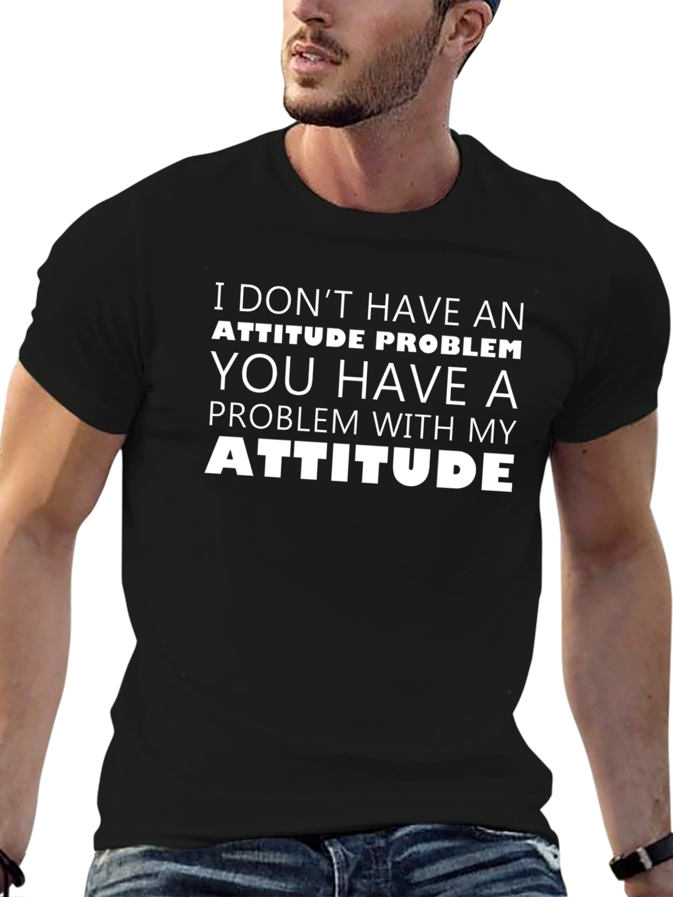 Funny Attitude Problem Graphic T-Shirt