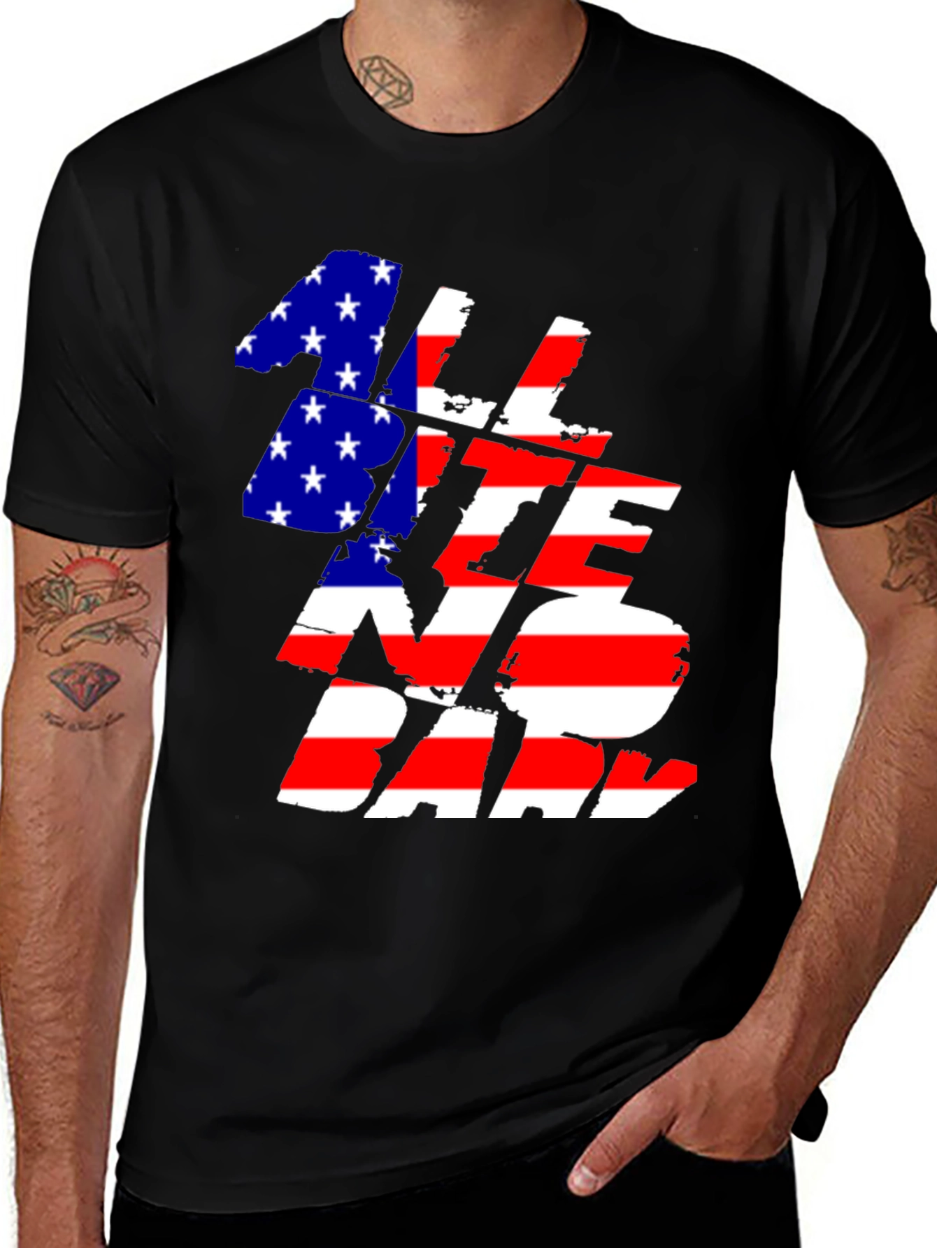 Patriotic All State No Dad T-Shirt