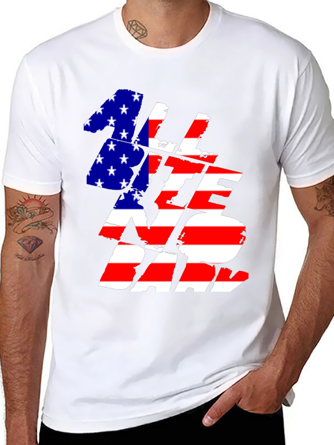Patriotic All State No Dad T-Shirt
