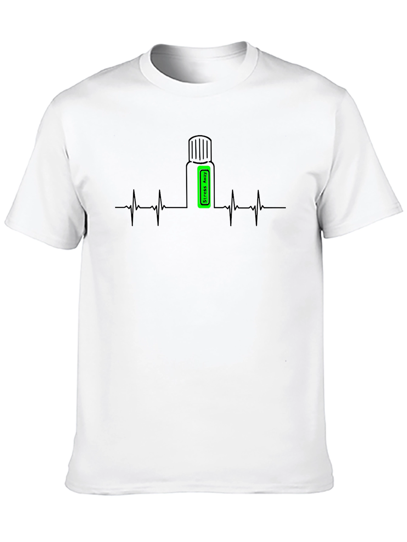 Stress Away Essential Oil Heartbeat T-Shirt