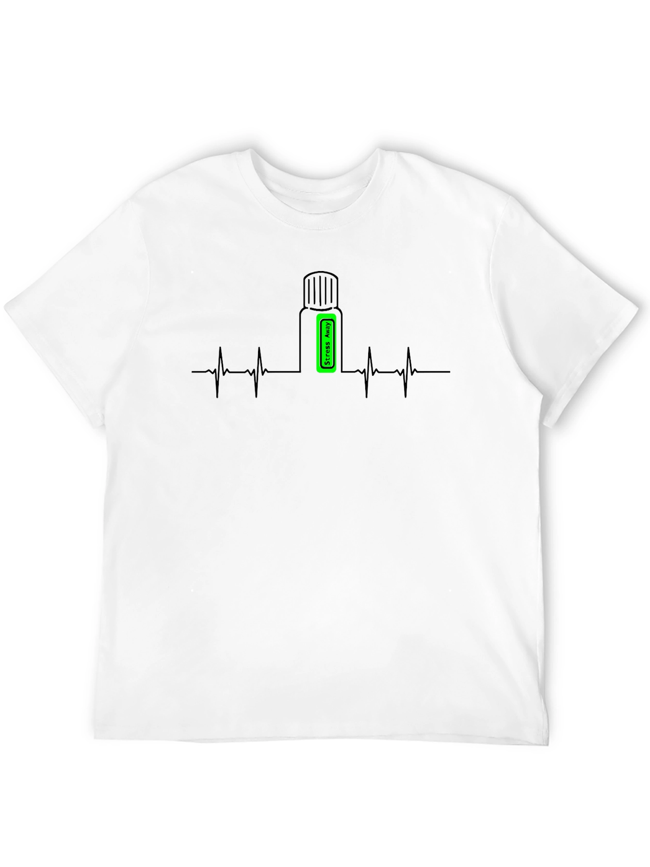 Stress Away Essential Oil Heartbeat T-Shirt