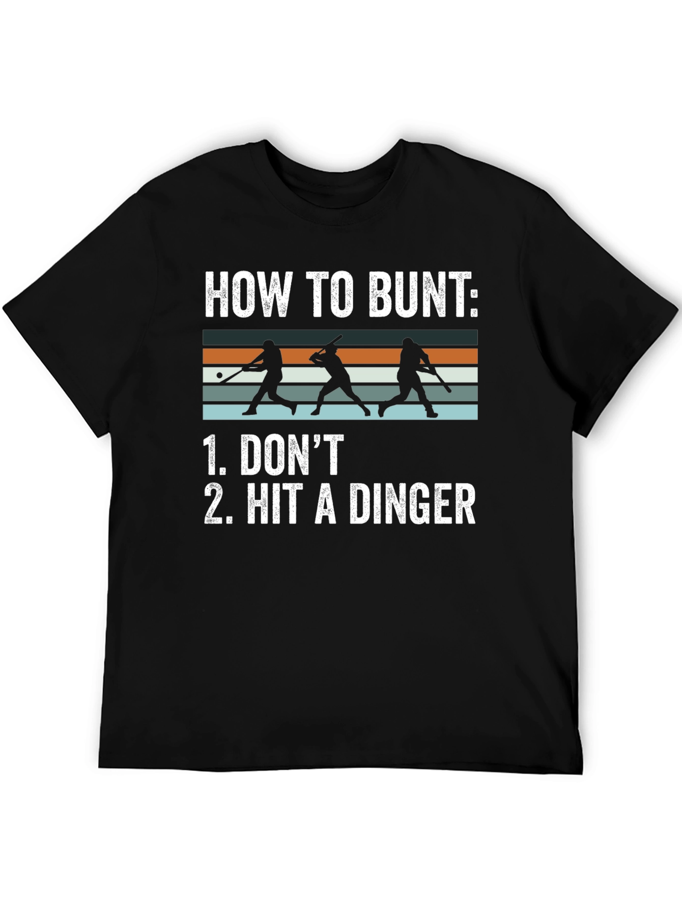 How To Bunt T-Shirt - Funny Baseball Tee