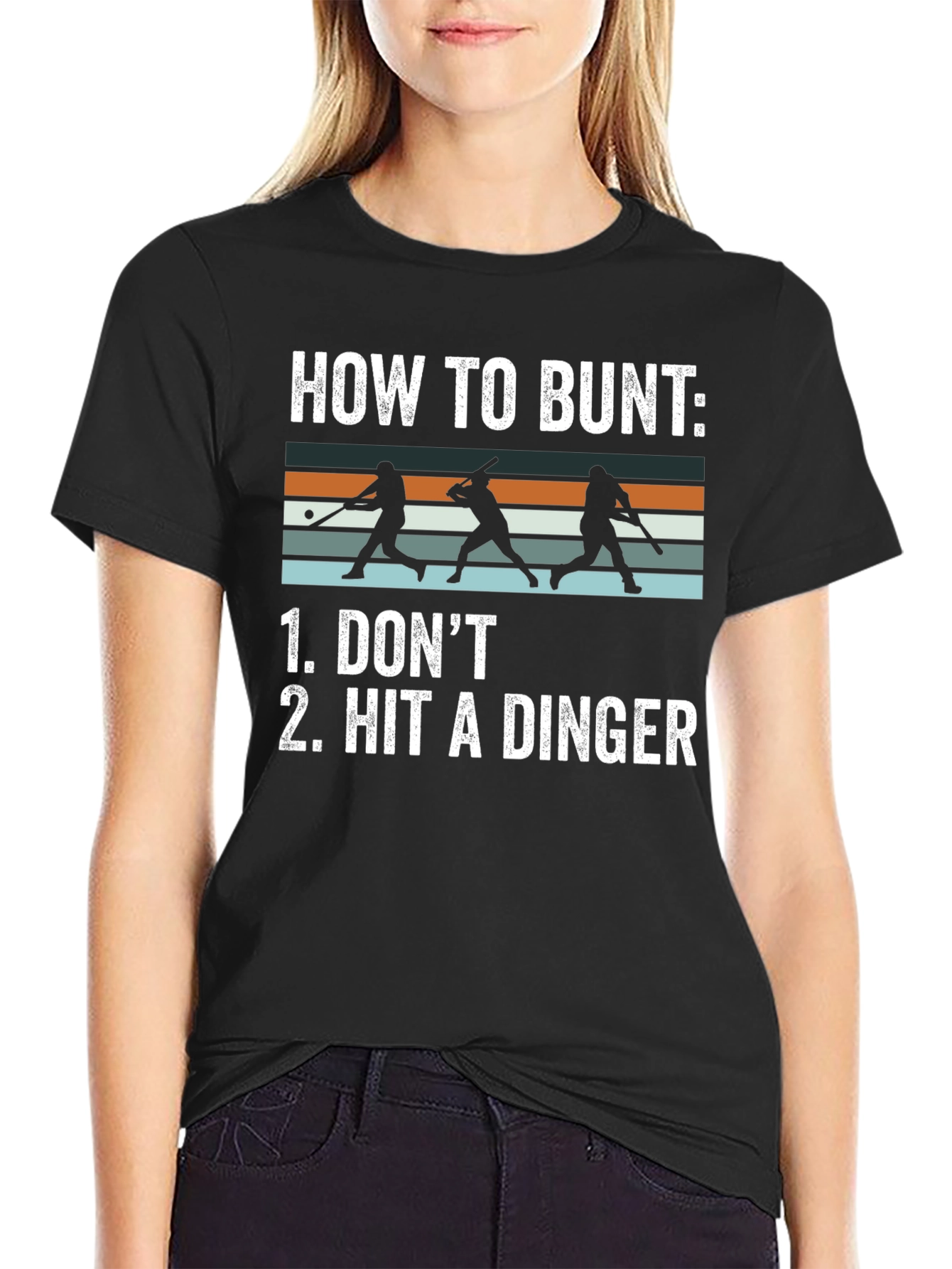 How To Bunt T-Shirt - Funny Baseball Tee