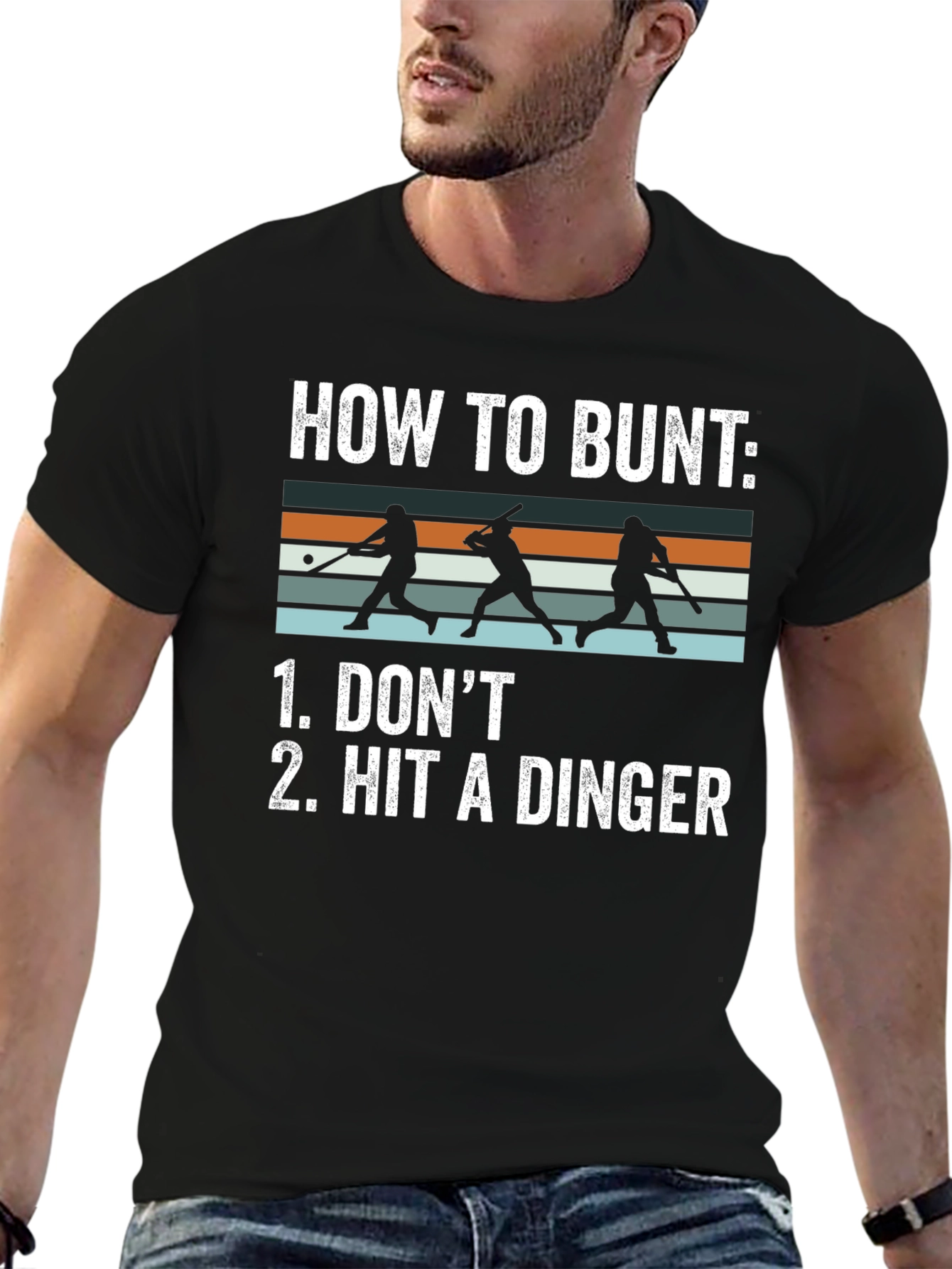 How To Bunt T-Shirt - Funny Baseball Tee