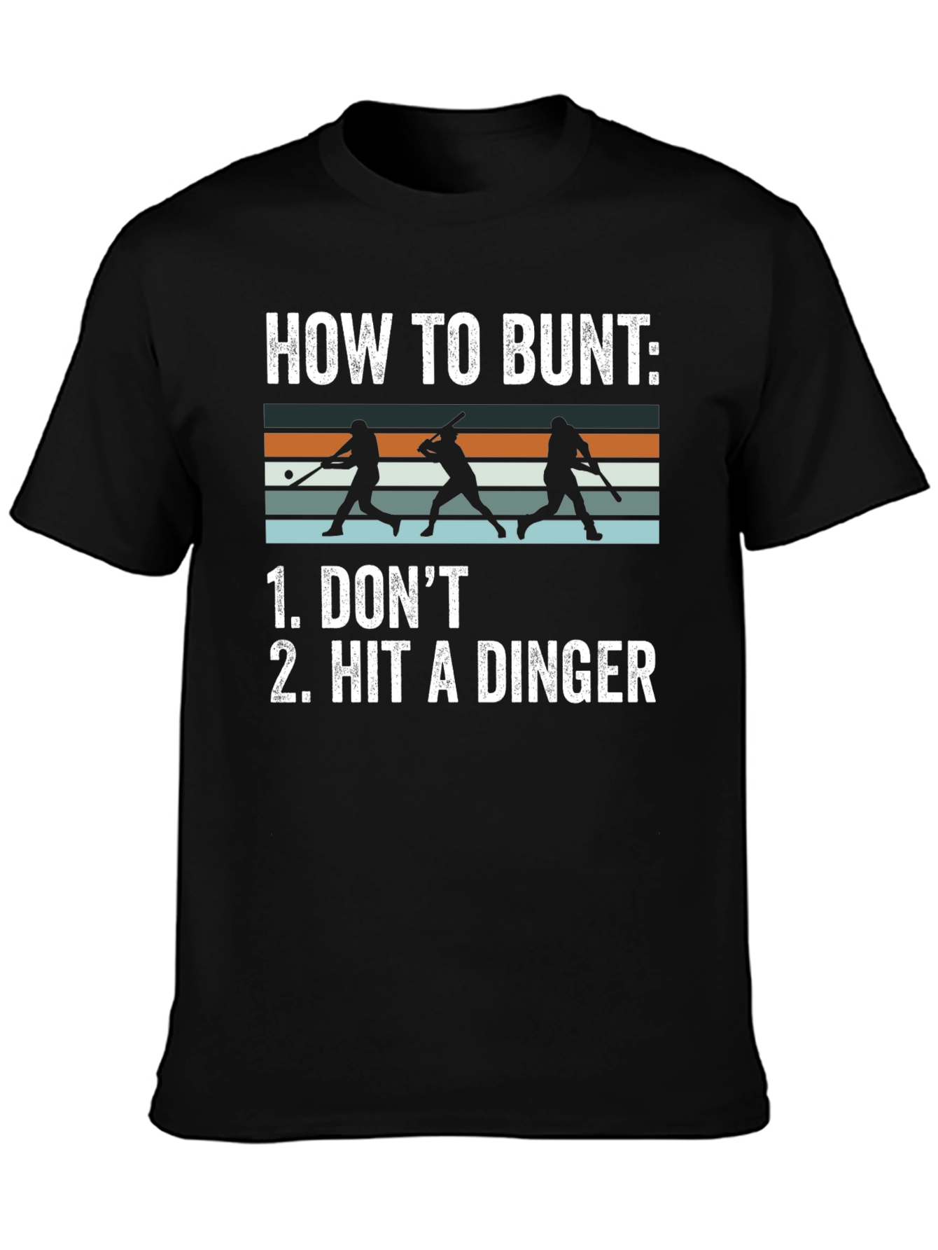 How To Bunt T-Shirt - Funny Baseball Tee
