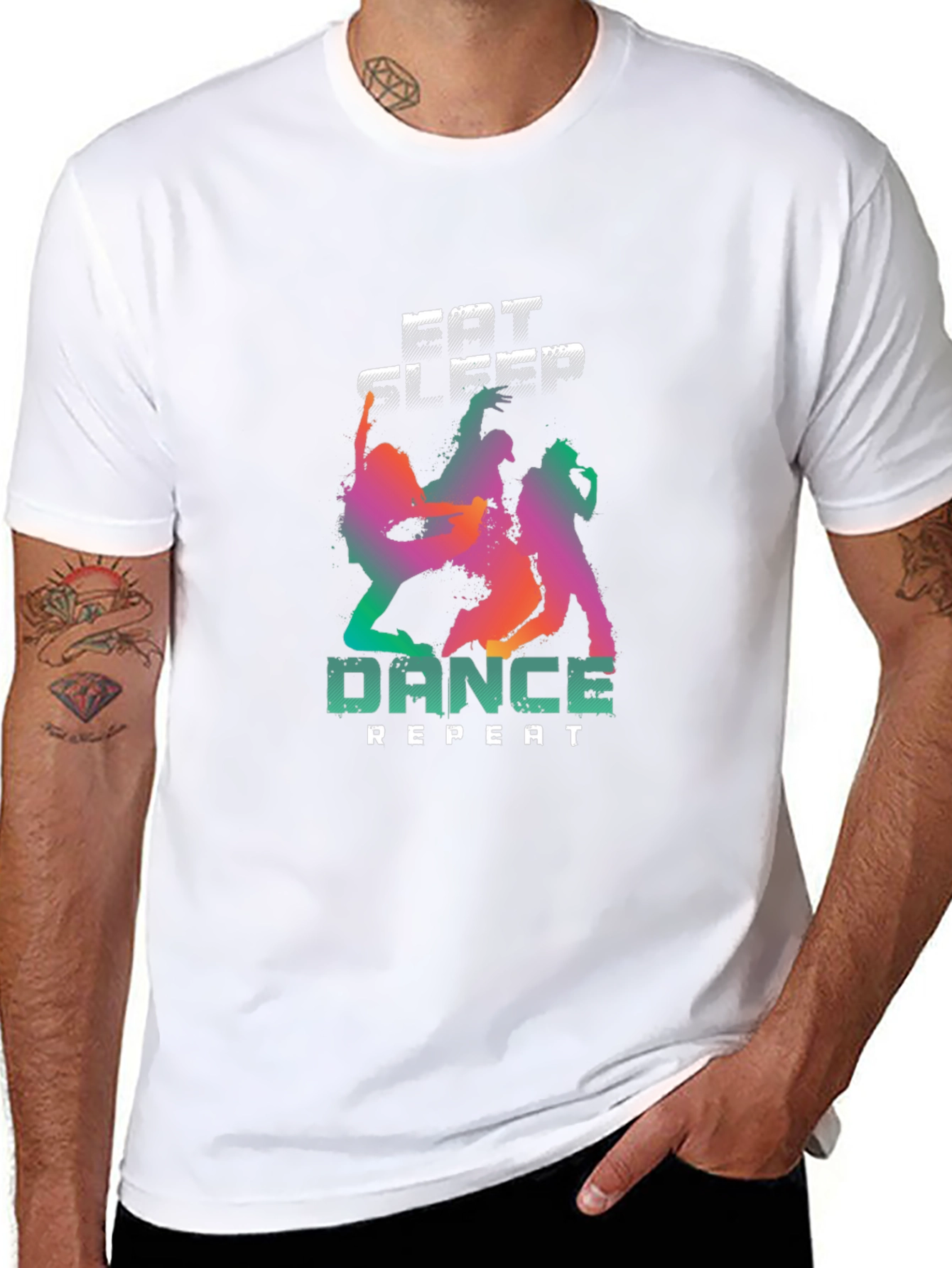Eat Sleep Dance Repeat Graphic T-Shirt