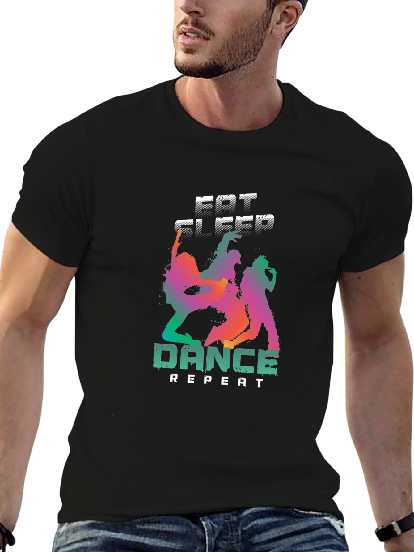 Eat Sleep Dance Repeat Graphic T-Shirt