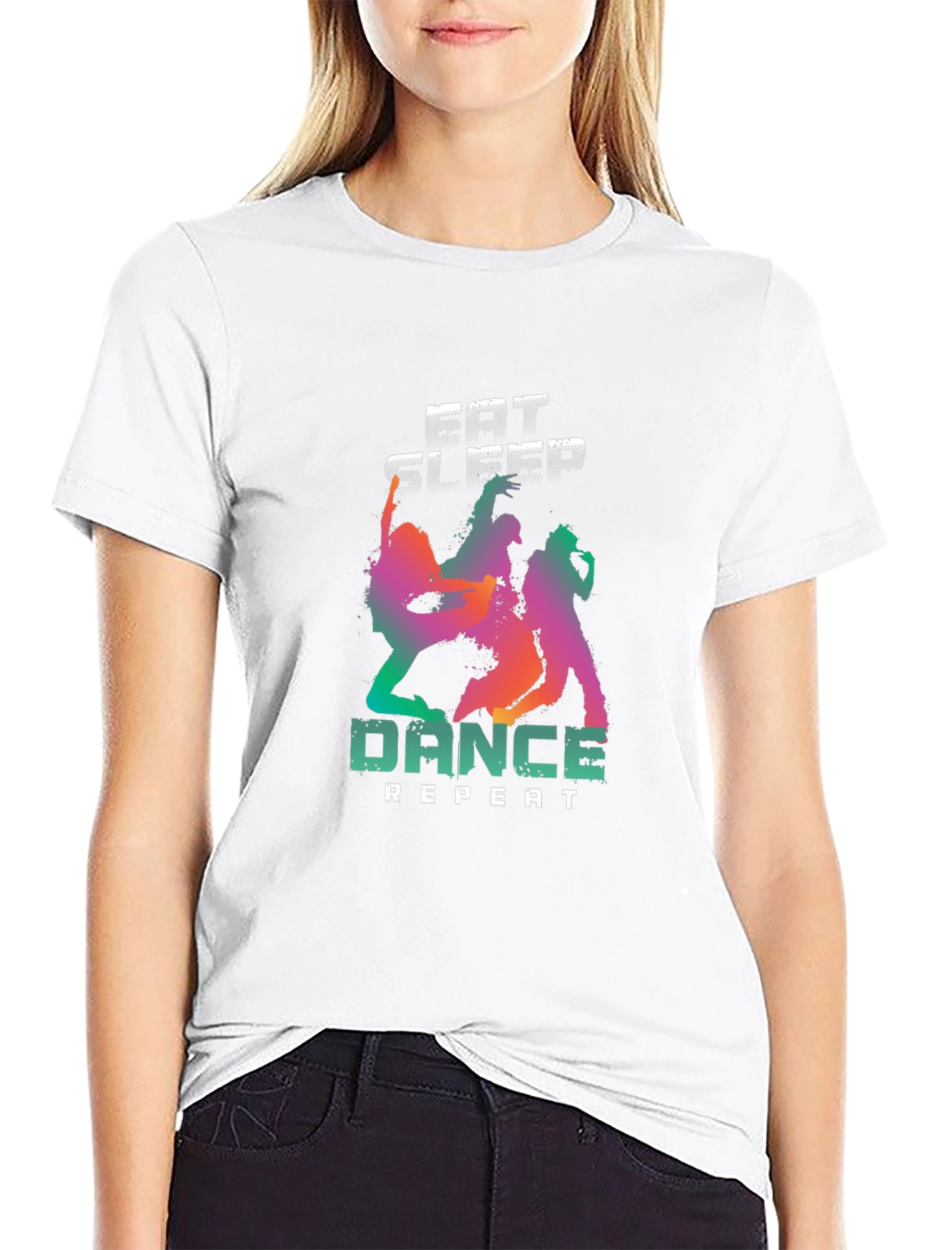 Eat Sleep Dance Repeat Graphic T-Shirt