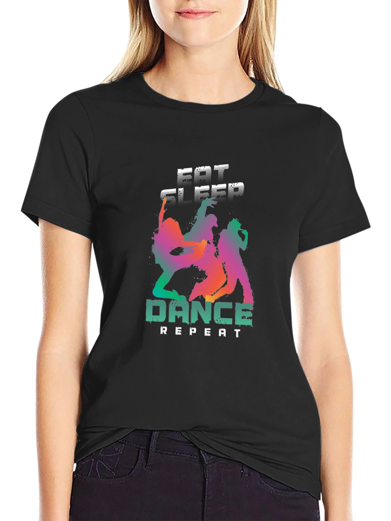 Eat Sleep Dance Repeat Graphic T-Shirt