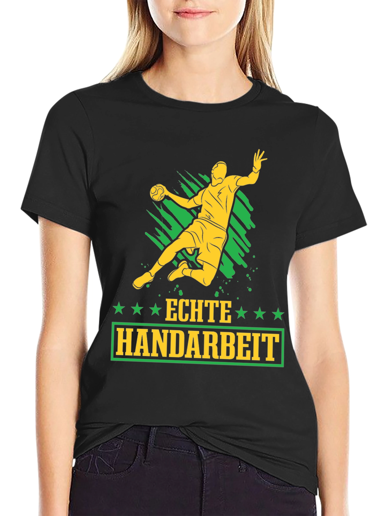 Echte Handarbeit Handball Graphic T-Shirt