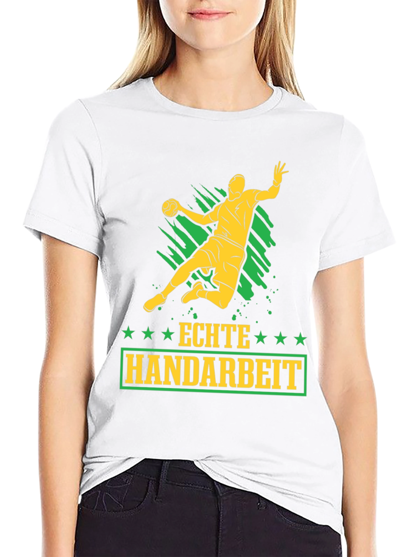 Echte Handarbeit Handball Graphic T-Shirt