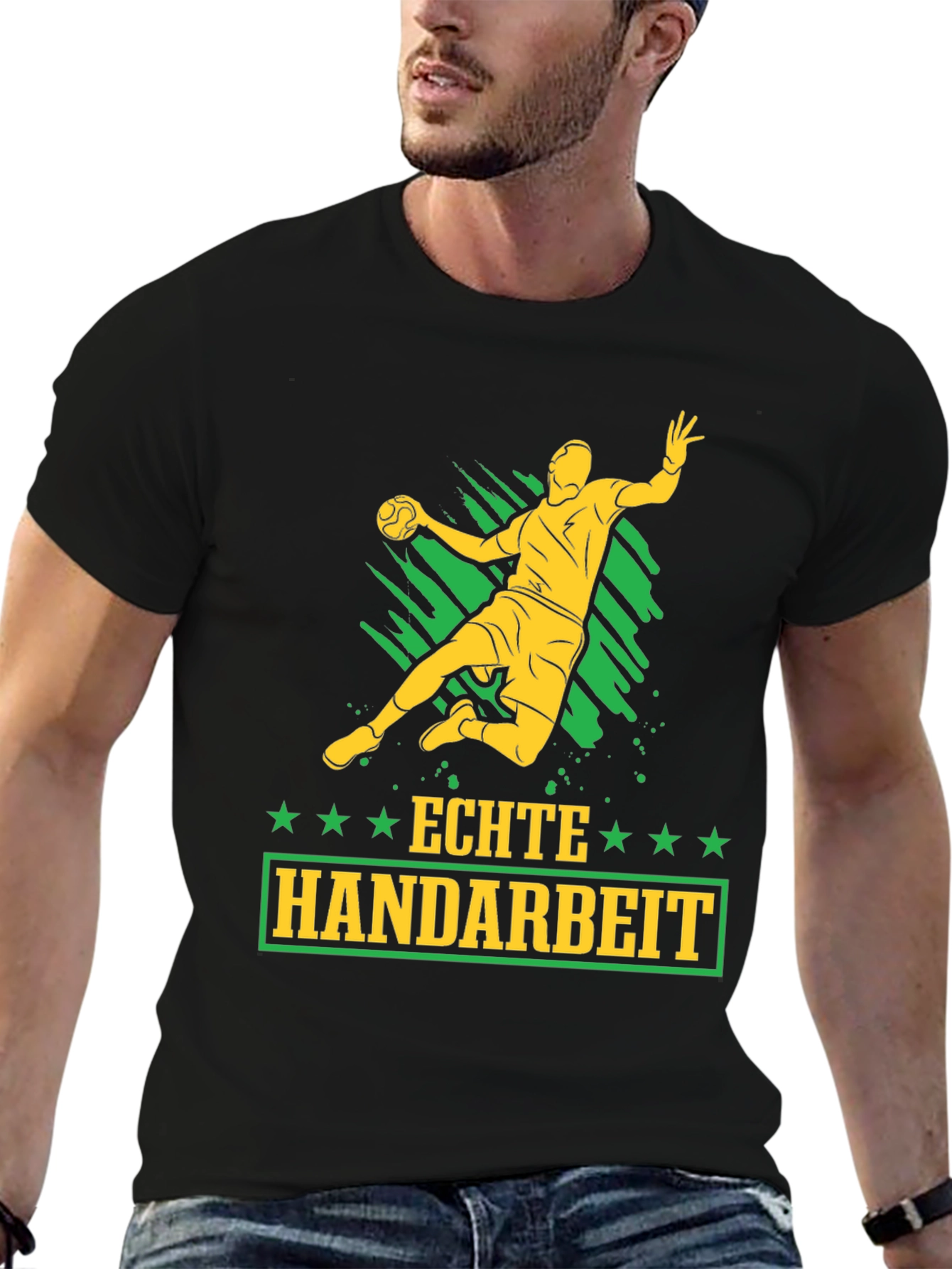 Echte Handarbeit Handball Graphic T-Shirt