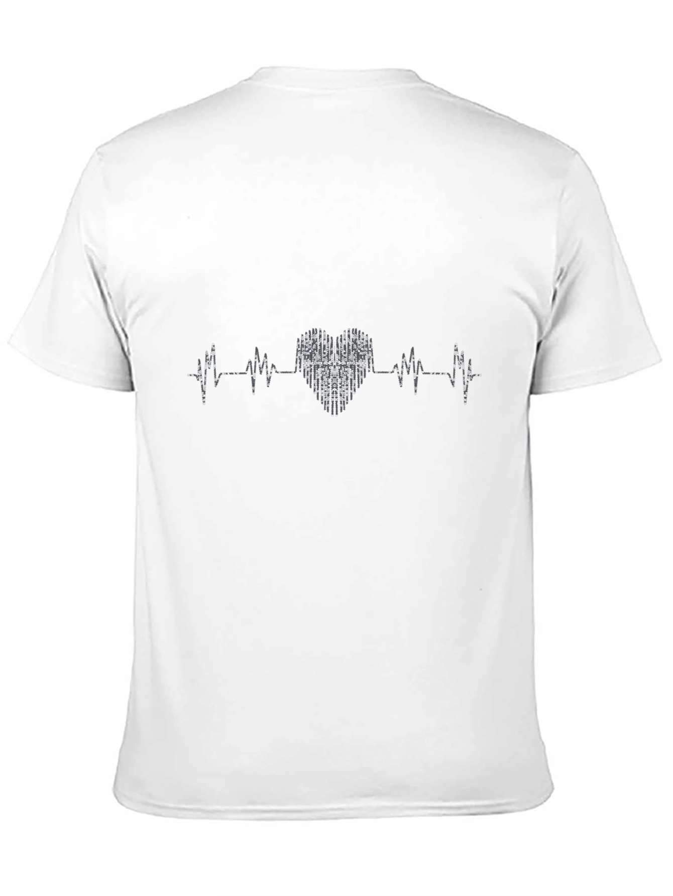 Heartbeat Heart Graphic Black T-Shirt