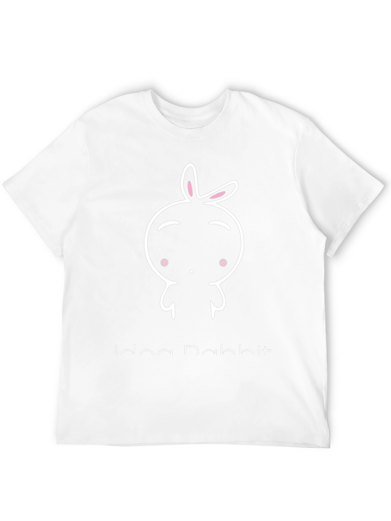 Cute Idea Rabbit Black Graphic Tee