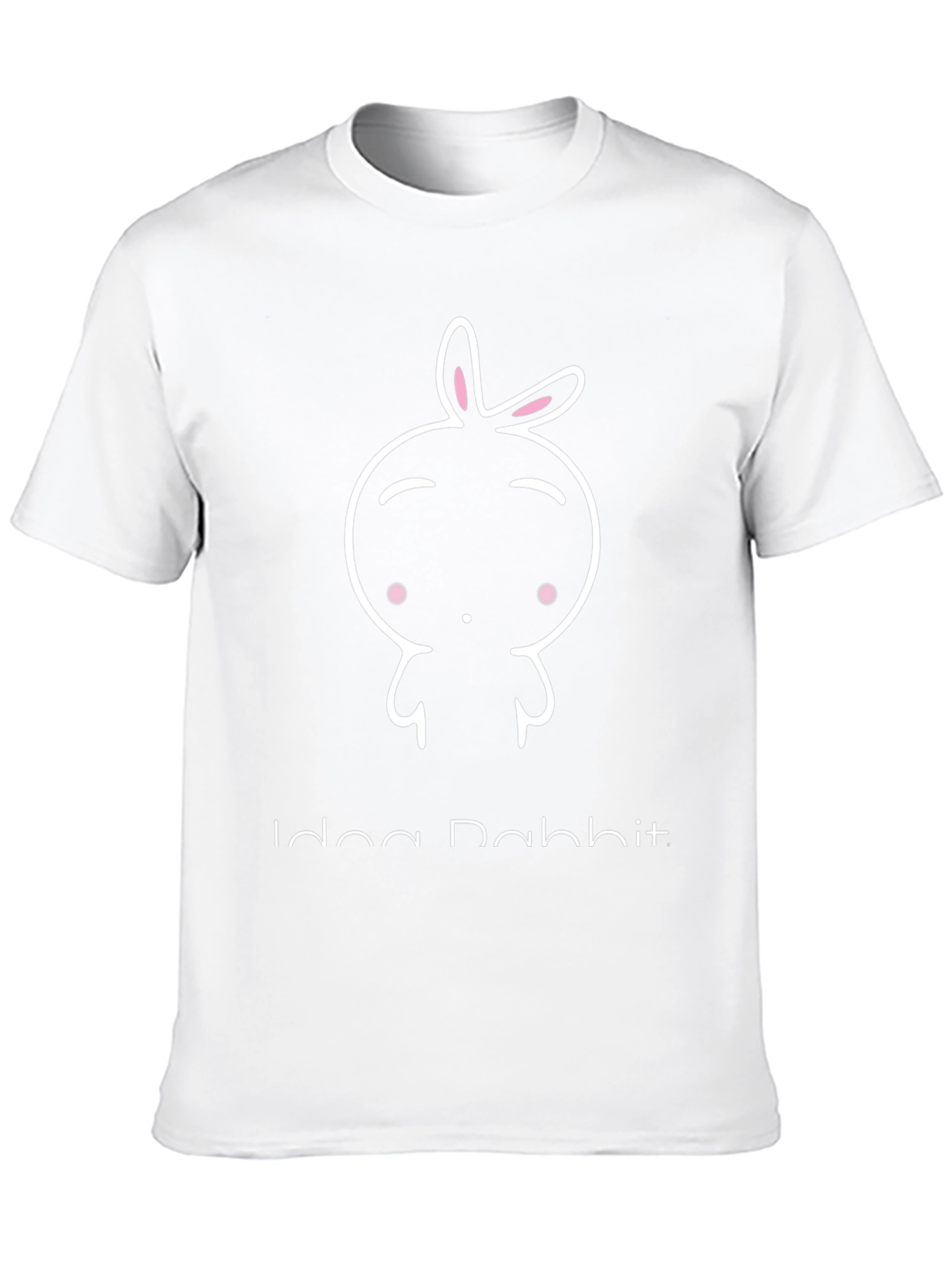 Cute Idea Rabbit Black Graphic Tee