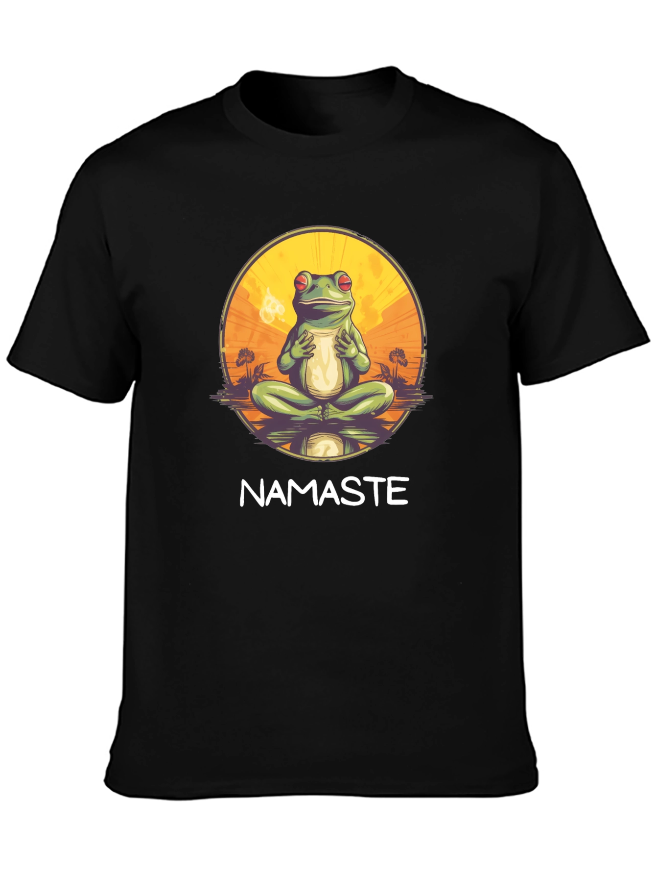 Namaste Frog Graphic Tee