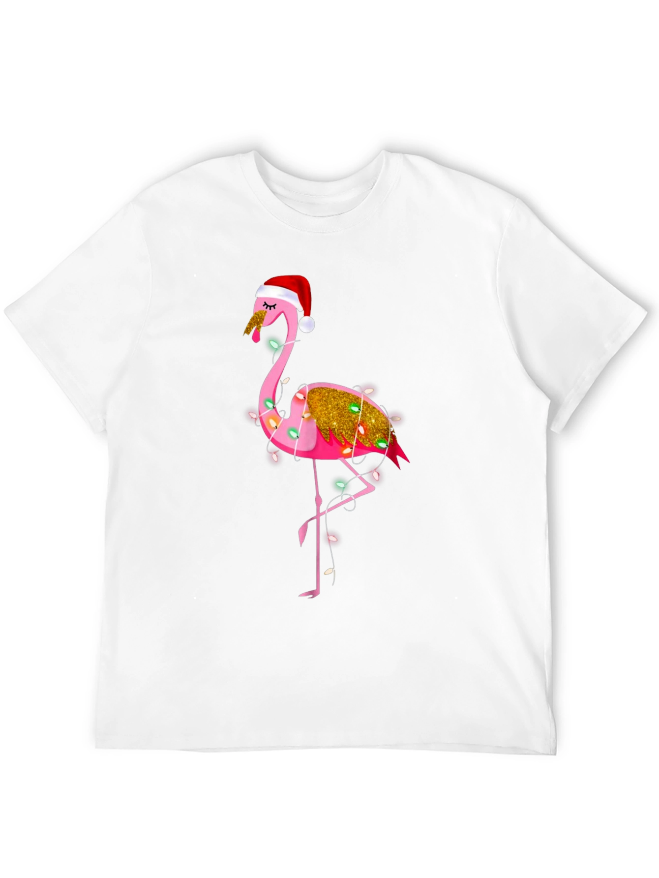 Festive Flamingo Christmas T-Shirt