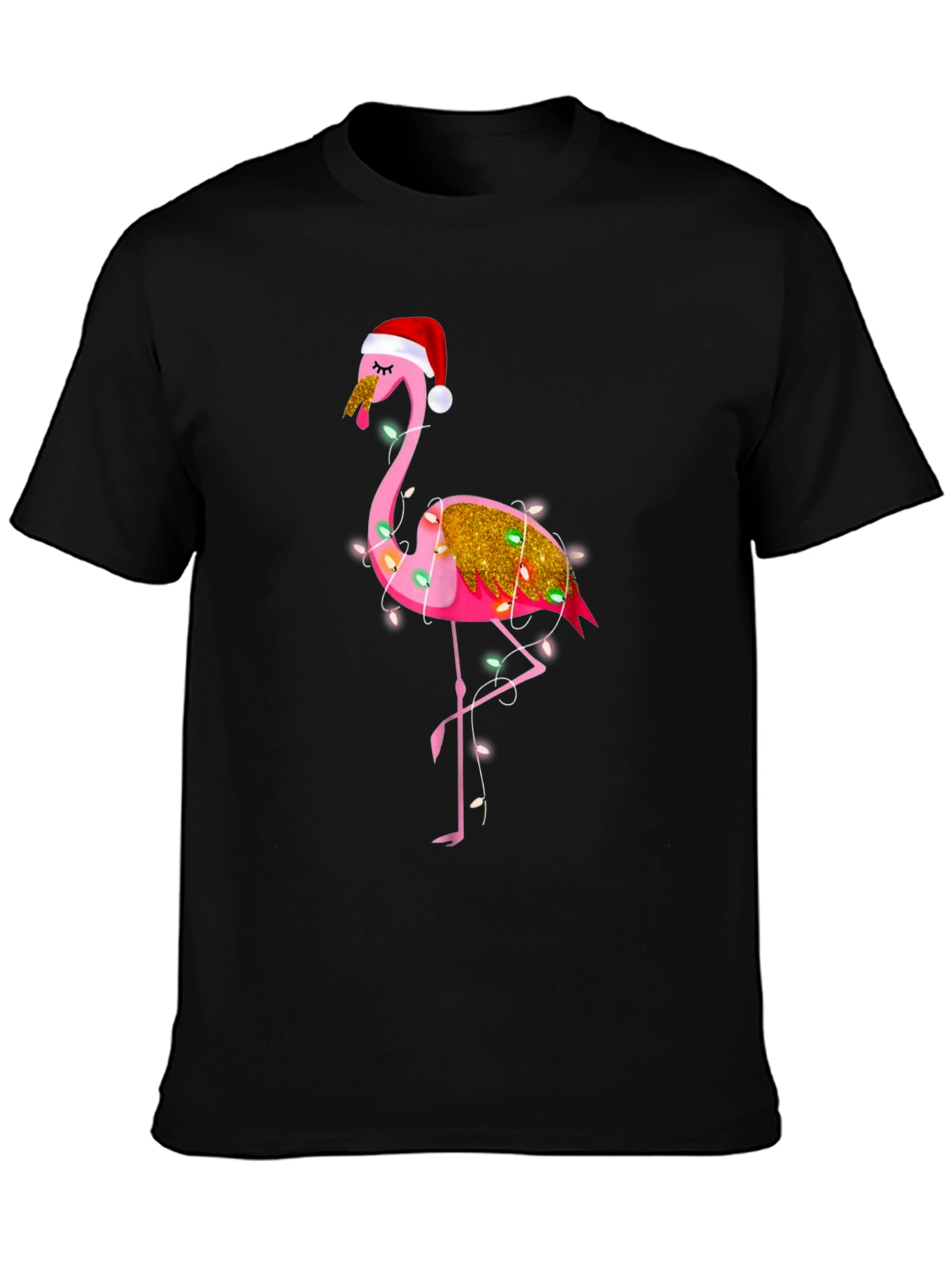 Festive Flamingo Christmas T-Shirt