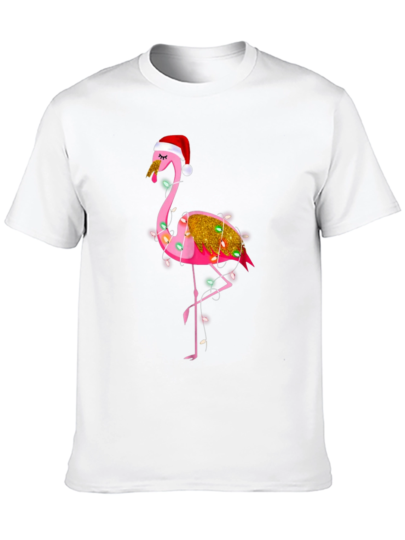 Festive Flamingo Christmas T-Shirt