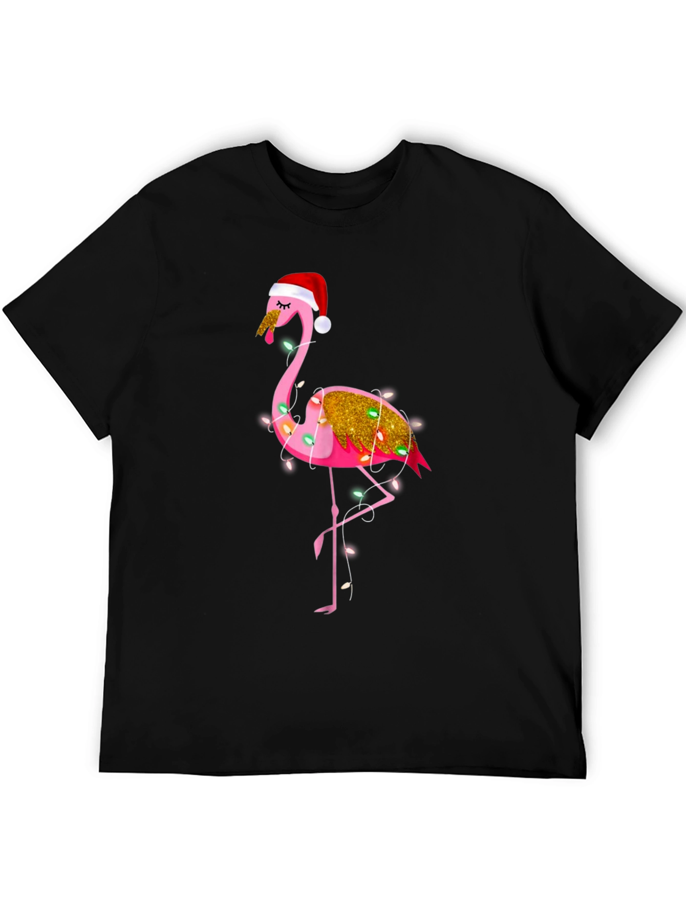 Festive Flamingo Christmas T-Shirt