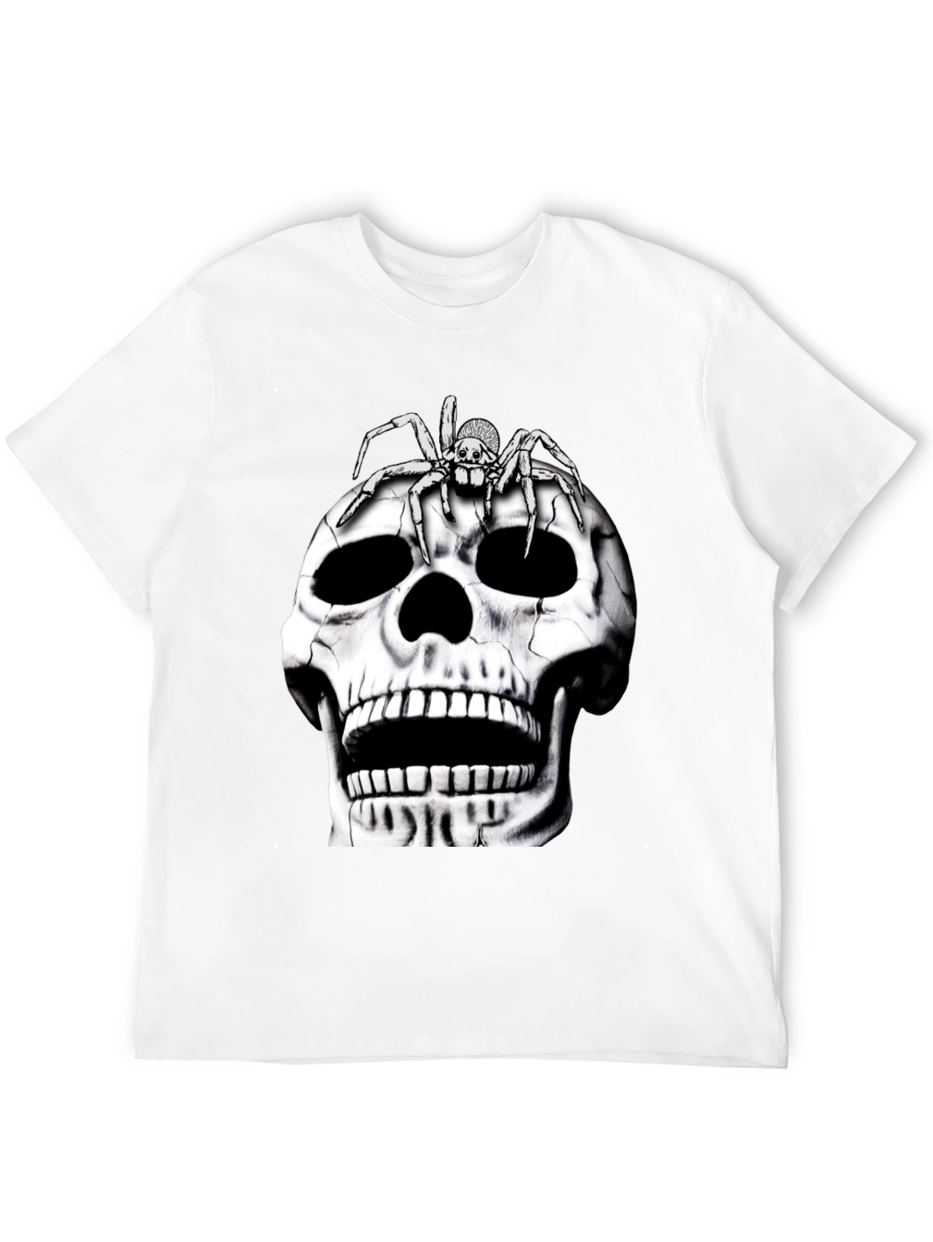 Skull and Spider Graphic T-Shirt