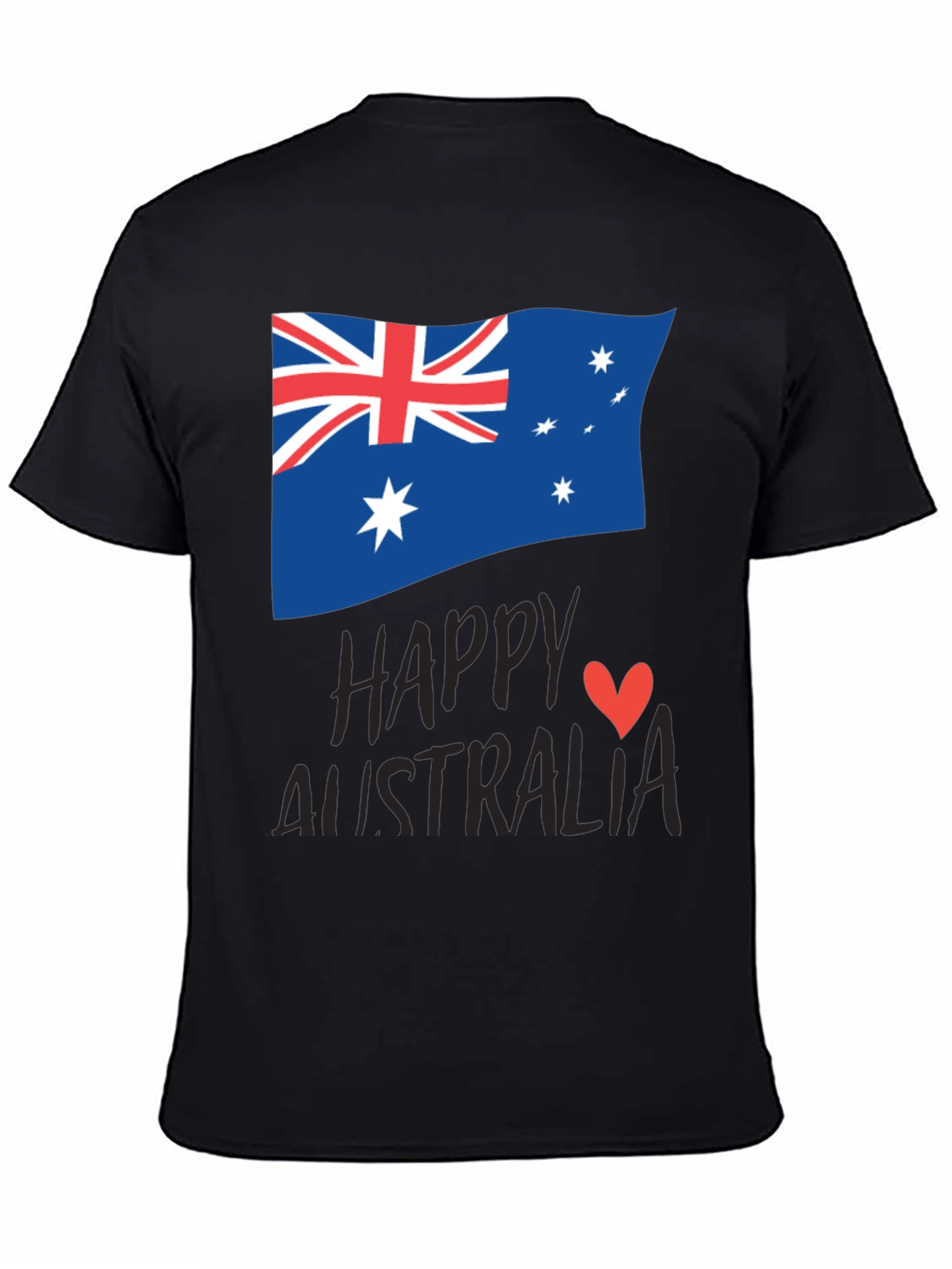 Happy Australia Day T-Shirt - Unisex Black Tee