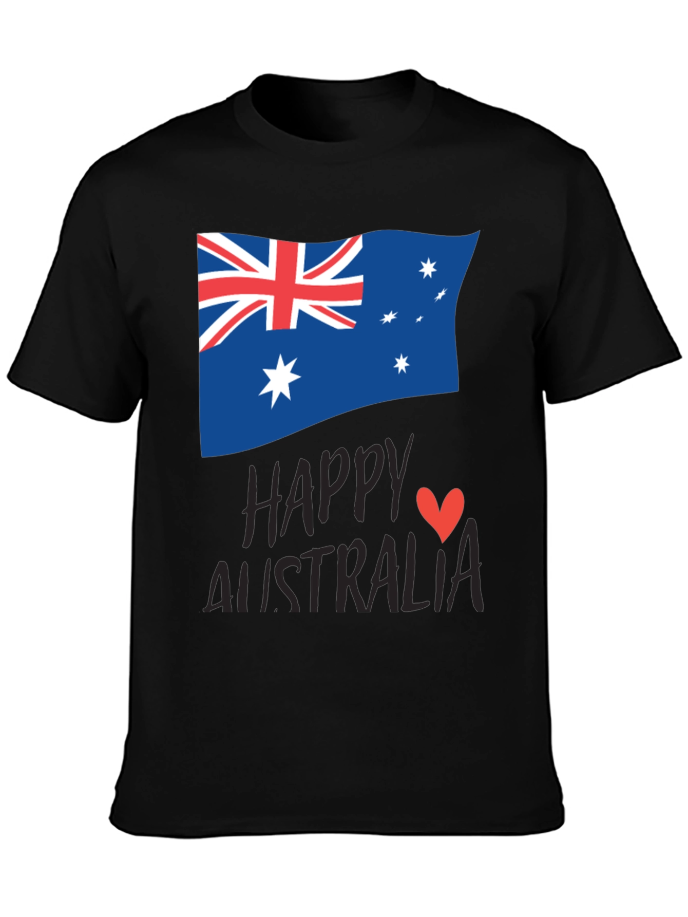 Happy Australia Day T-Shirt - Unisex Black Tee