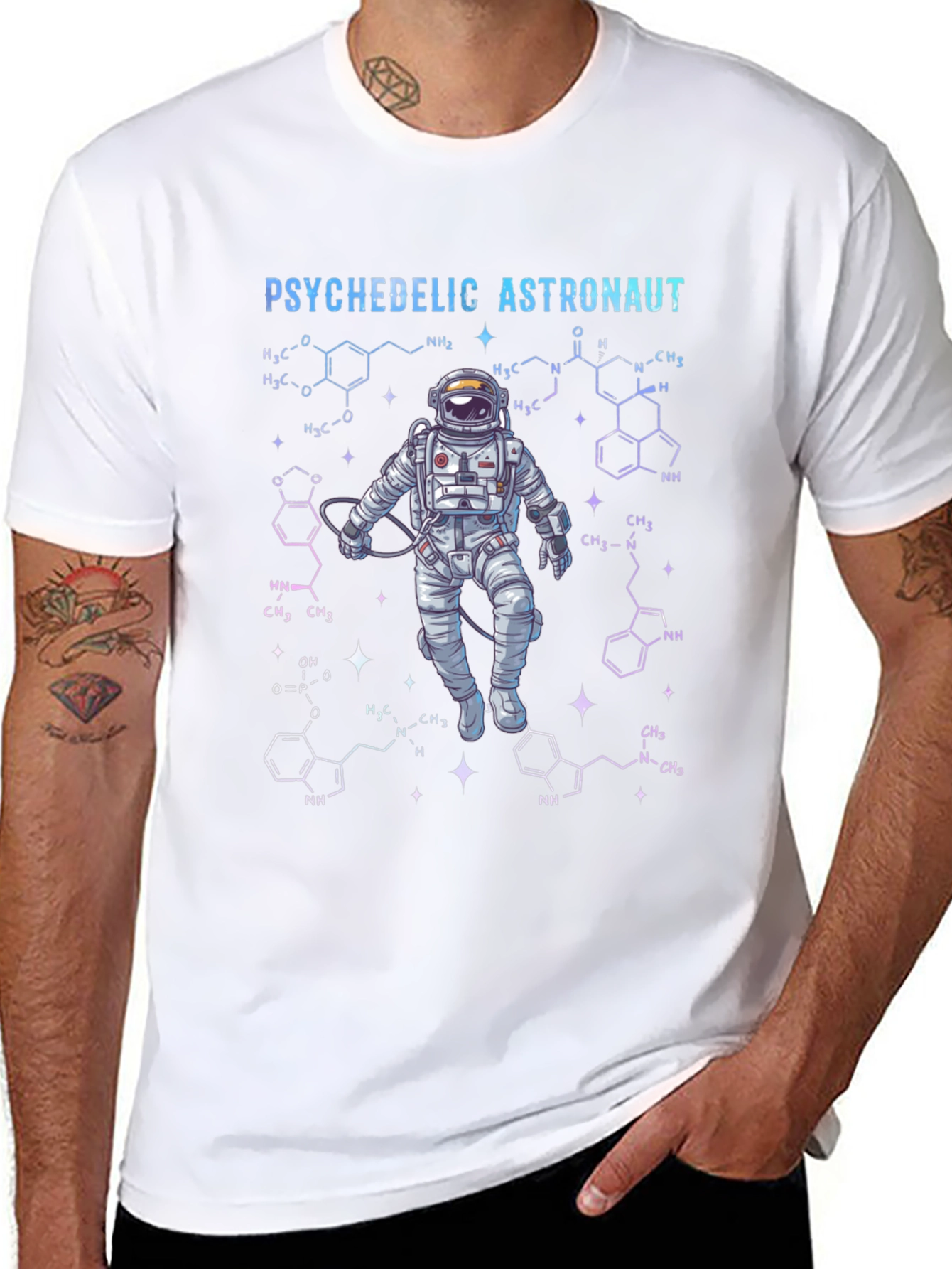 Psychedelic Astronaut Graphic T-Shirt