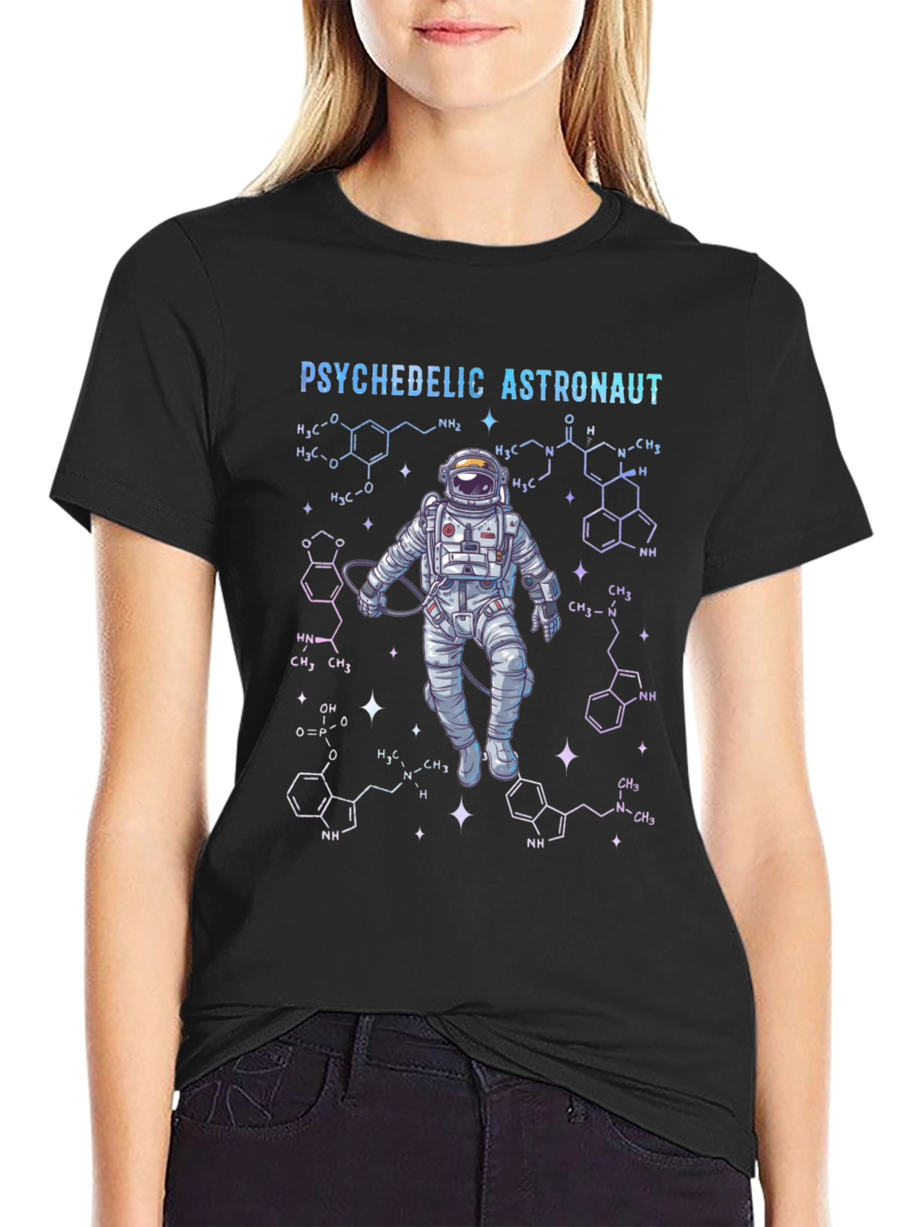 Psychedelic Astronaut Graphic T-Shirt