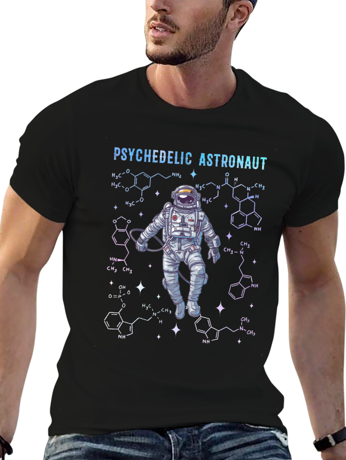 Psychedelic Astronaut Graphic T-Shirt