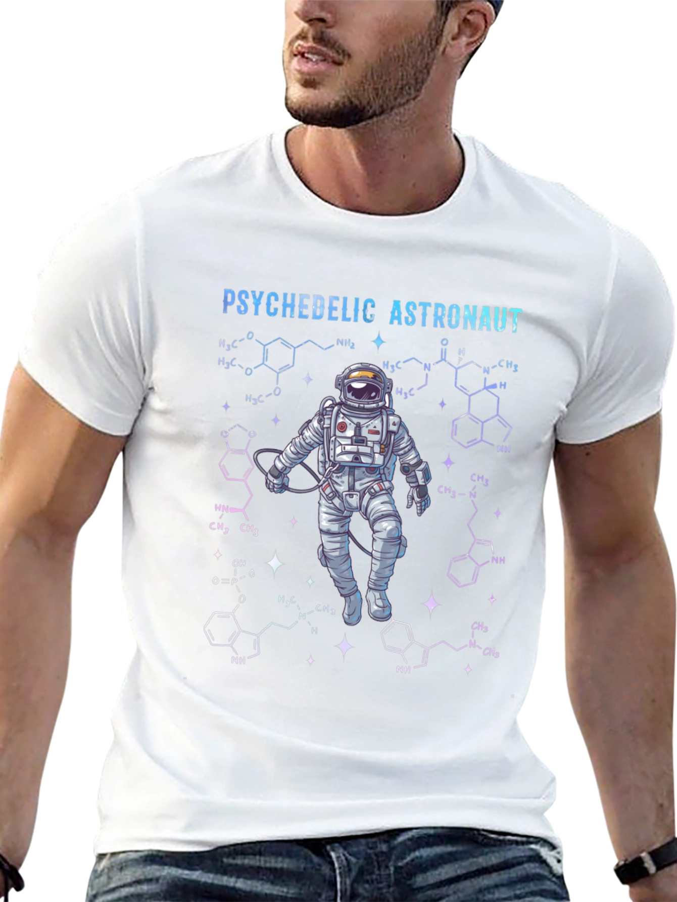 Psychedelic Astronaut Graphic T-Shirt