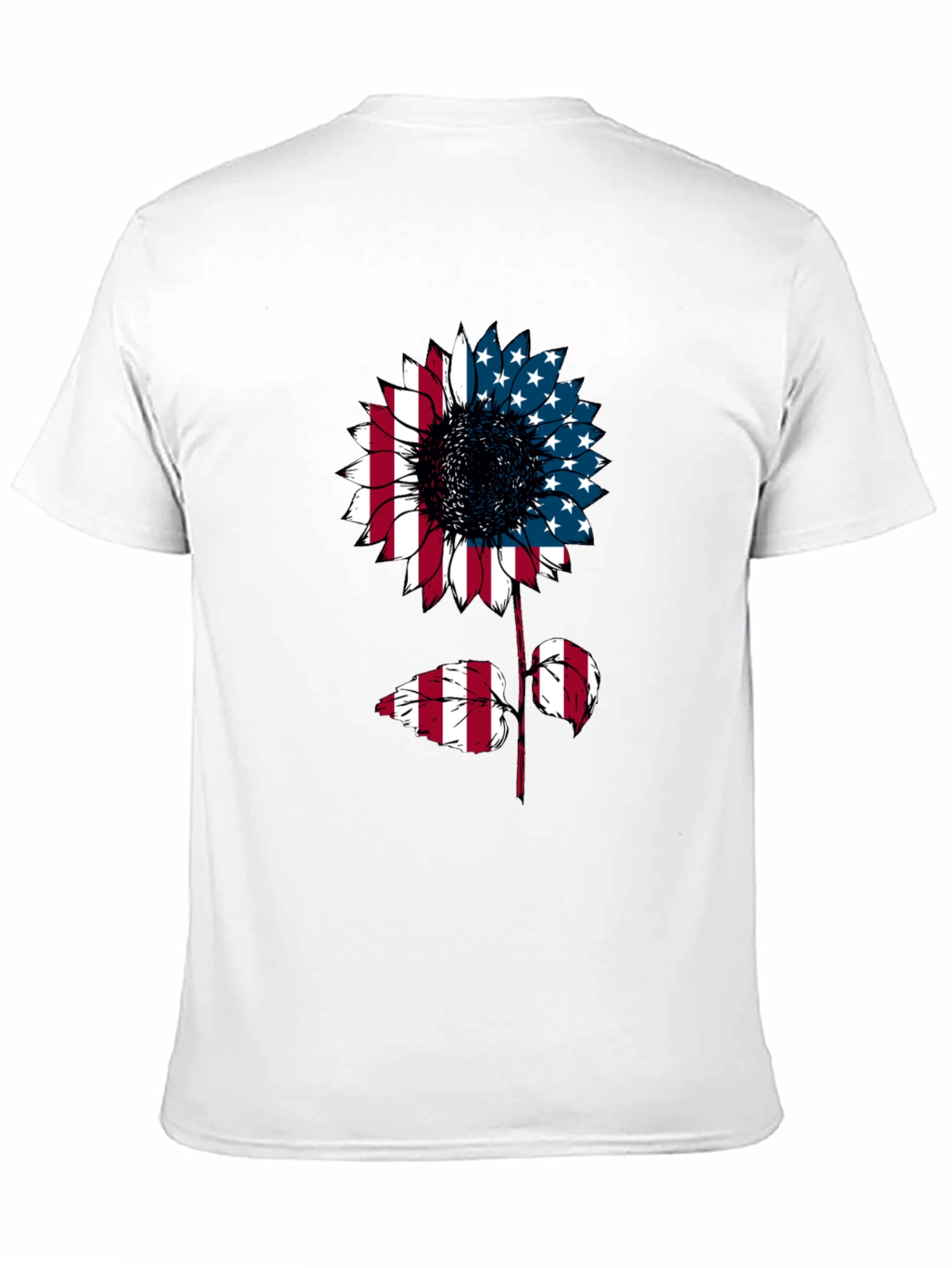 American Flag Sunflower Graphic Tee